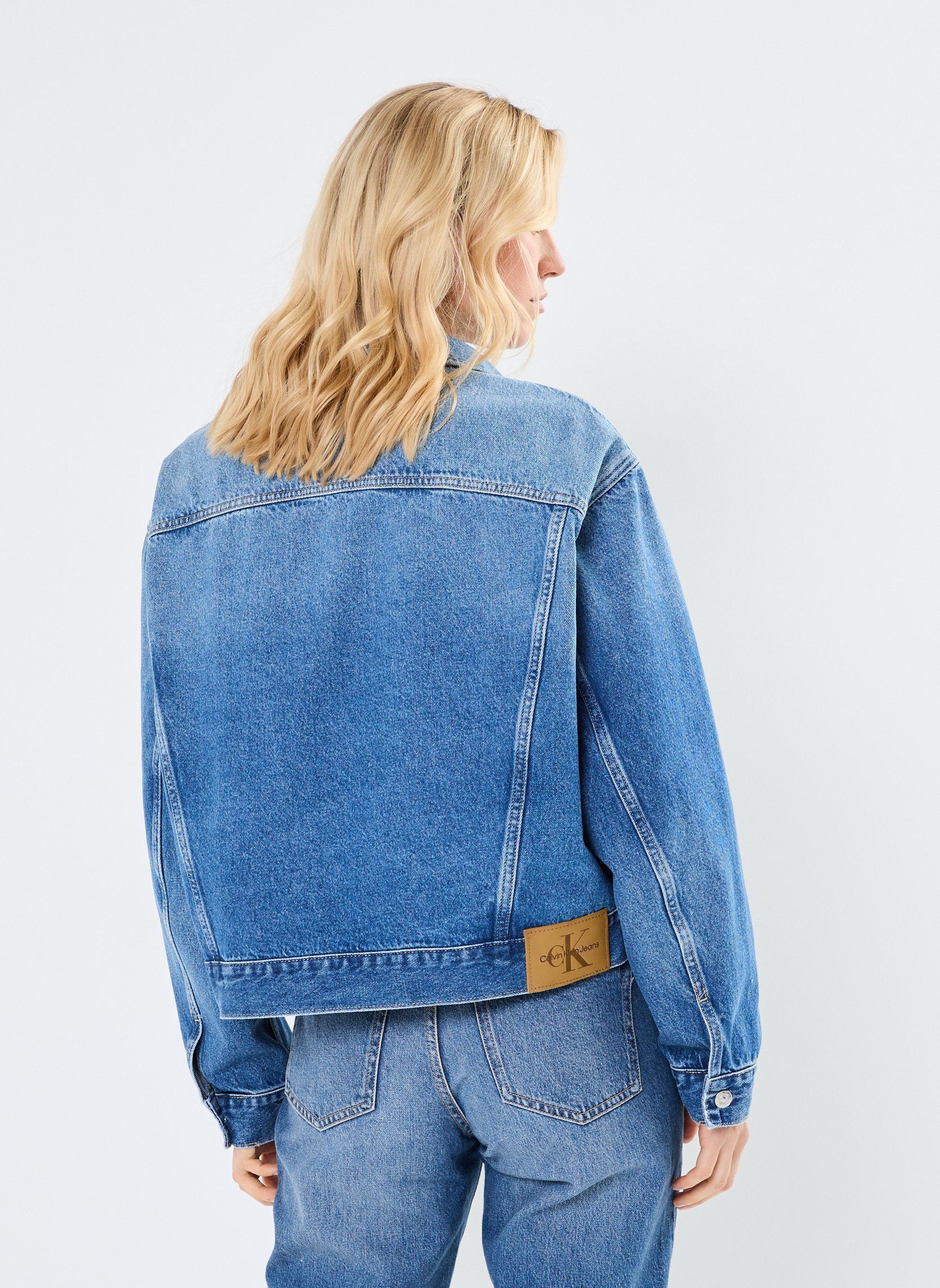 Jeansjacken Boxy Denim Jacket J20J224546 damen blau Calvin Klein Jeans Jeansjacken Boxy Denim Jacket J20J224546 damen blau DENIM LIGHT