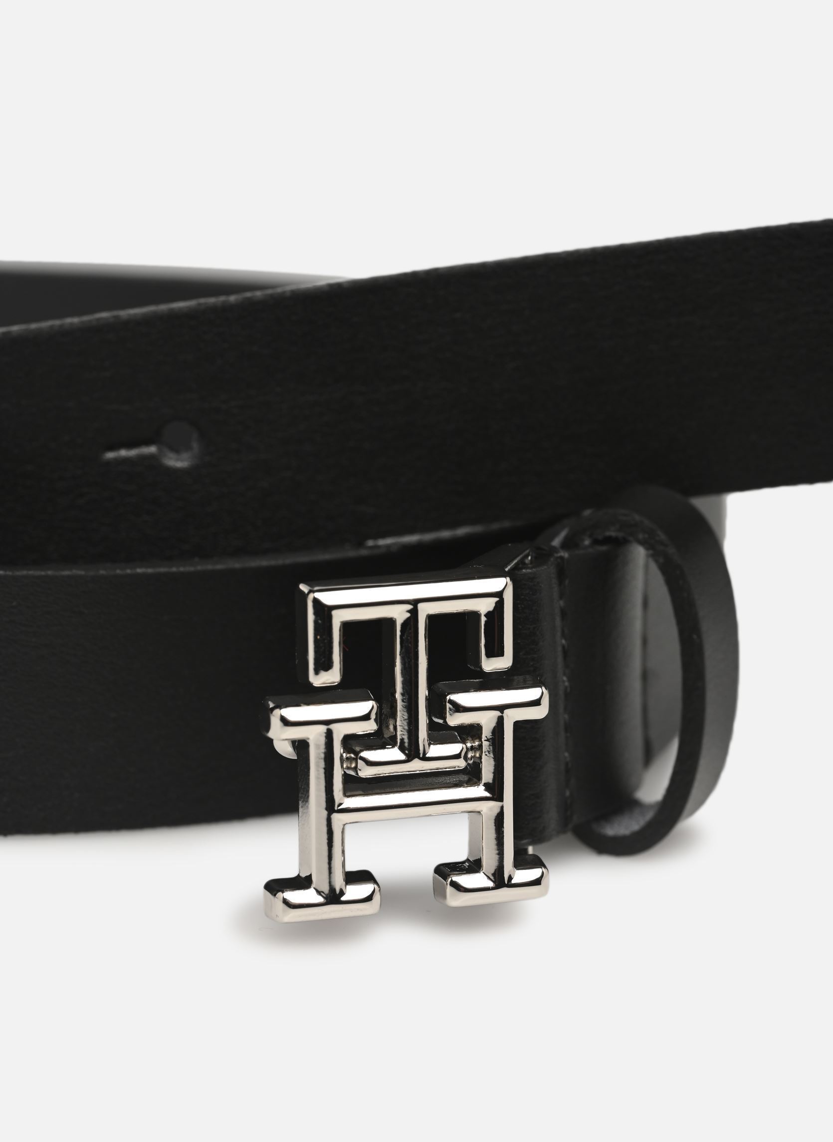 Ceintures Th Logo 2.5 AW0AW15182 femme noir Tommy Hilfiger Ceintures Th Logo 2.5 AW0AW15182 femme noir Black
