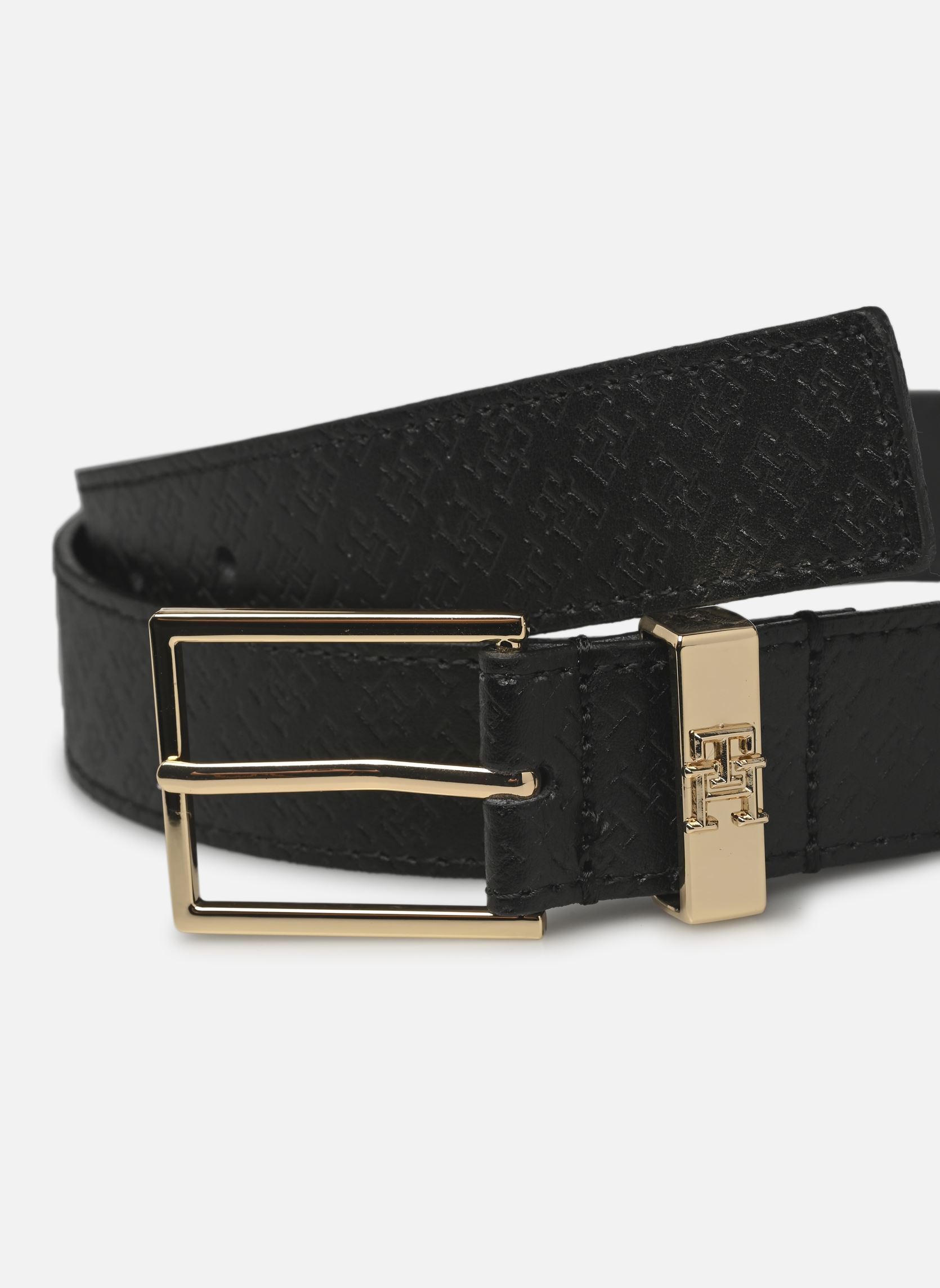 Gürtel Th Square Monogram 3 AW0AW16834 damen schwarz Tommy Hilfiger Gürtel Th Square Monogram 3 AW0AW16834 damen schwarz BLACK