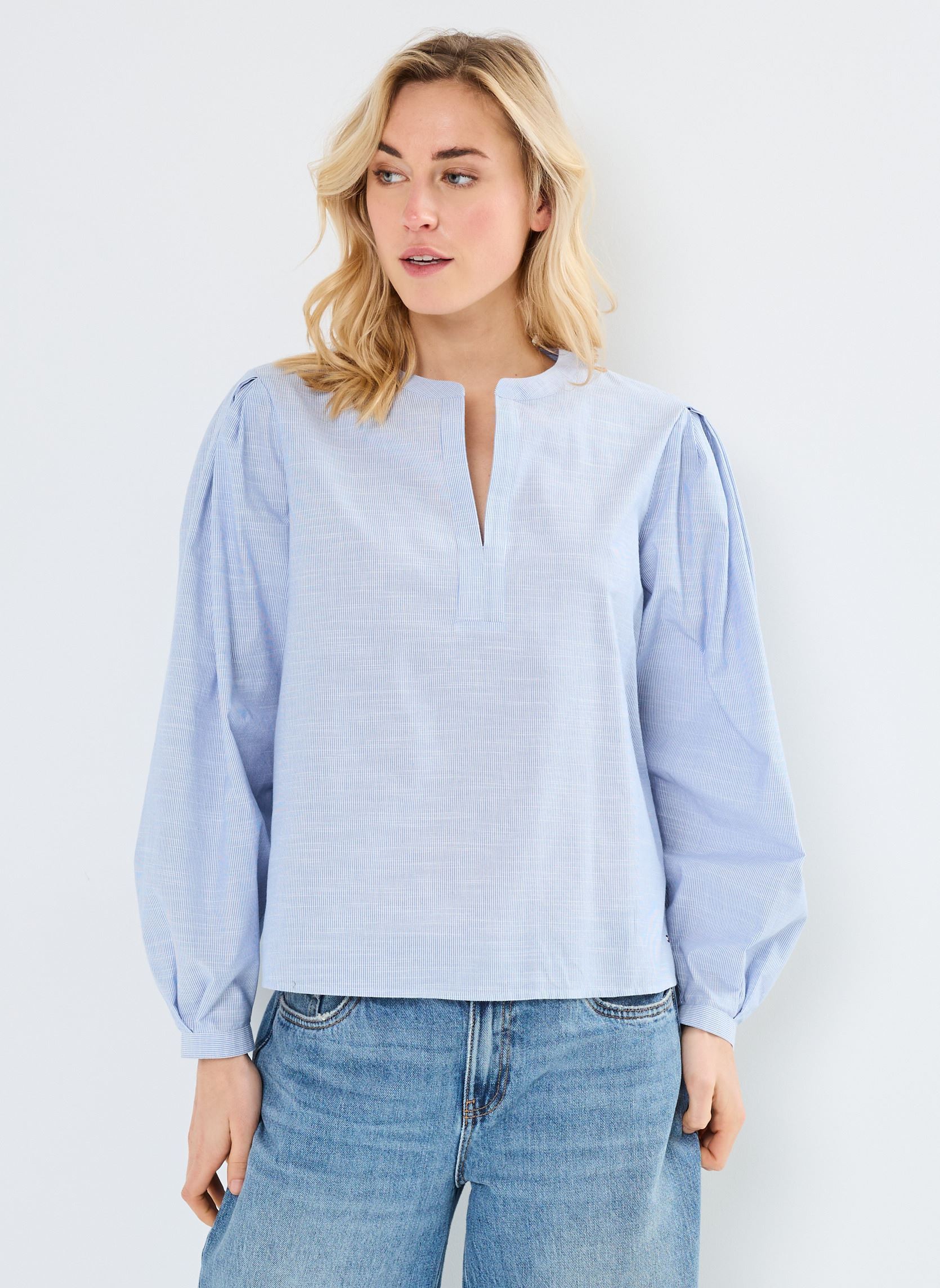 Vêtements Tommy Hilfiger Cotton Stp V Neck Ls WW0WW45319 pour Accessoires