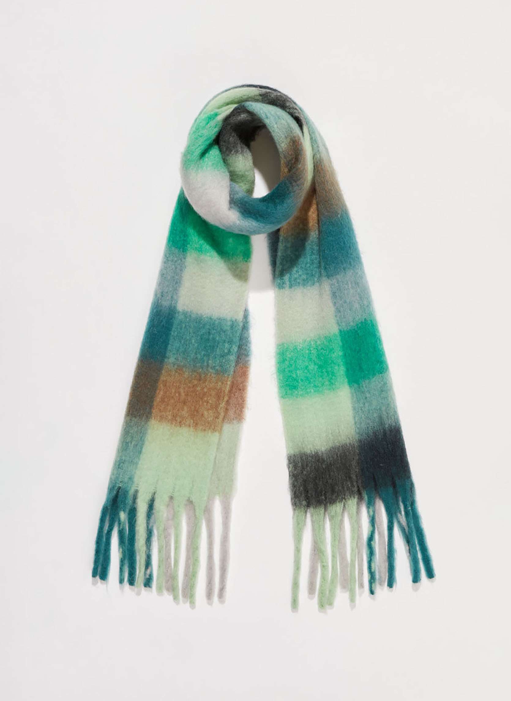 PUERHUACI Foulard Femme,Echarpe Femme Hiver,Élasticité Douce Echarpe Femme Hiver Chaud Avec Boutons,Tricot Côtelée Écharpe Croix Doux Mignon Cache Cou