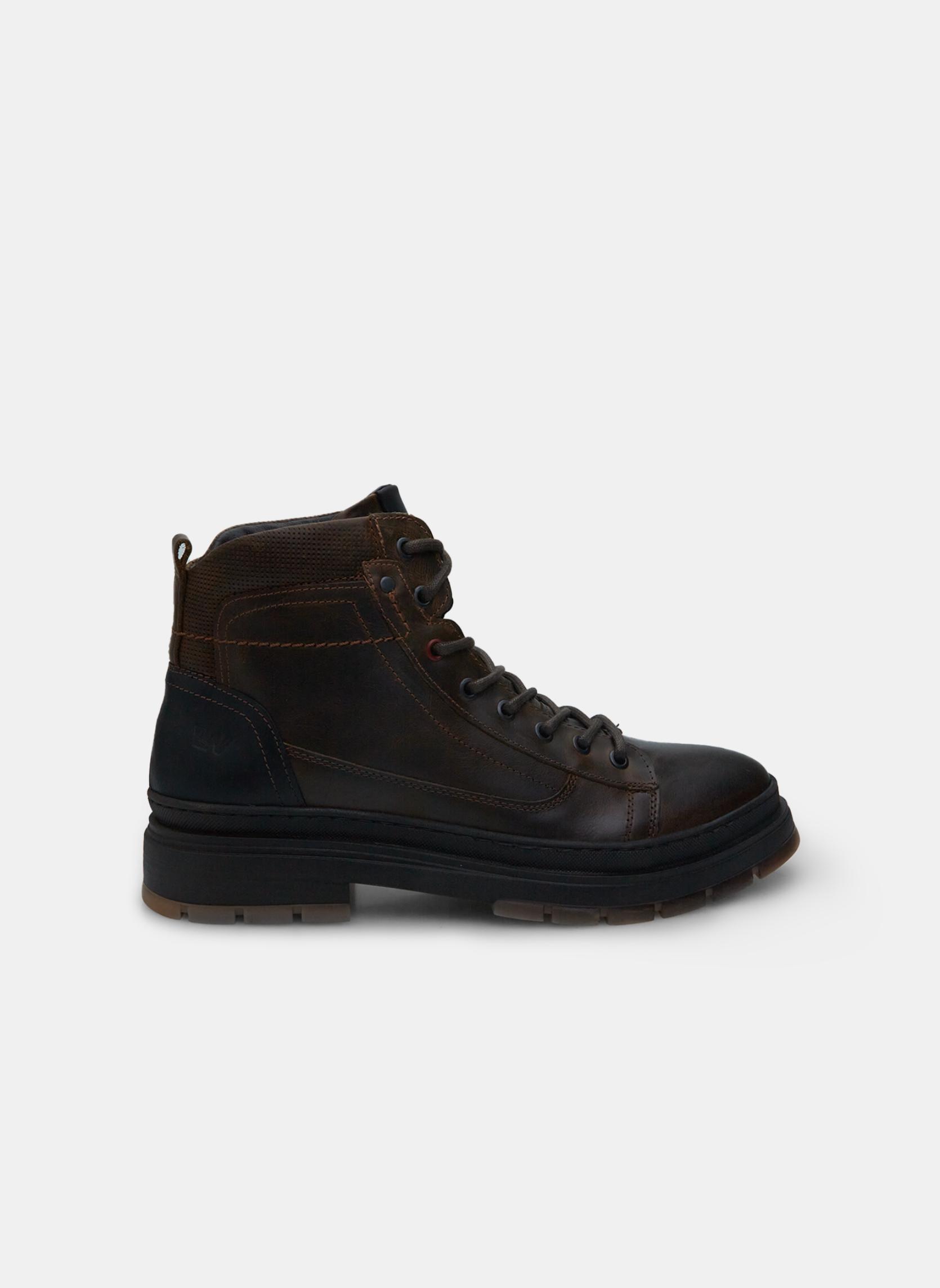 Bottines Basses En Cuir Gris Weinbrenner Taille 37 - Occasion Très Bon état - Talon Bas