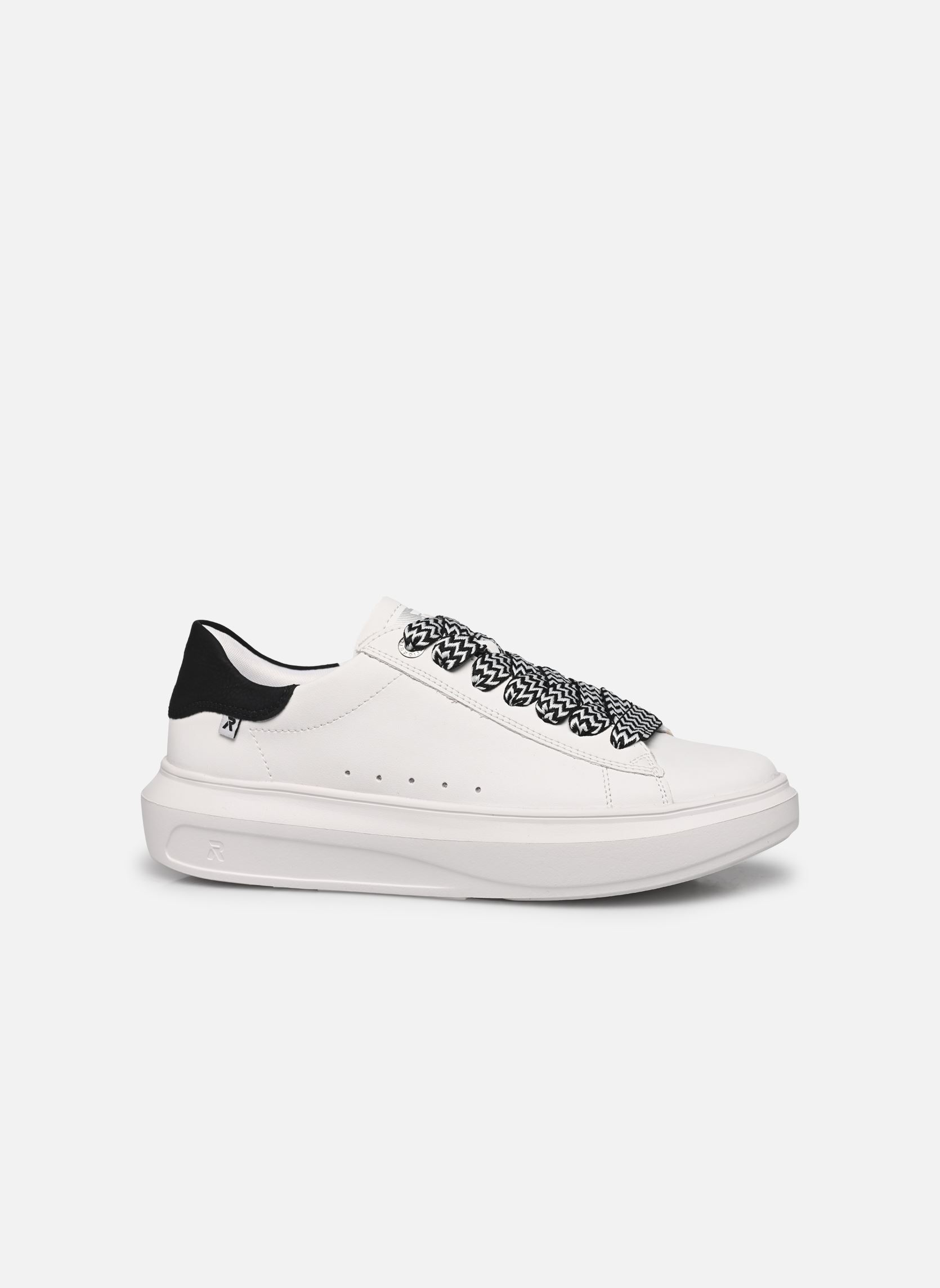 Baskets basses W1201 femme blanc Rieker Baskets basses W1201 femme blanc WEISS/SCHWARZ