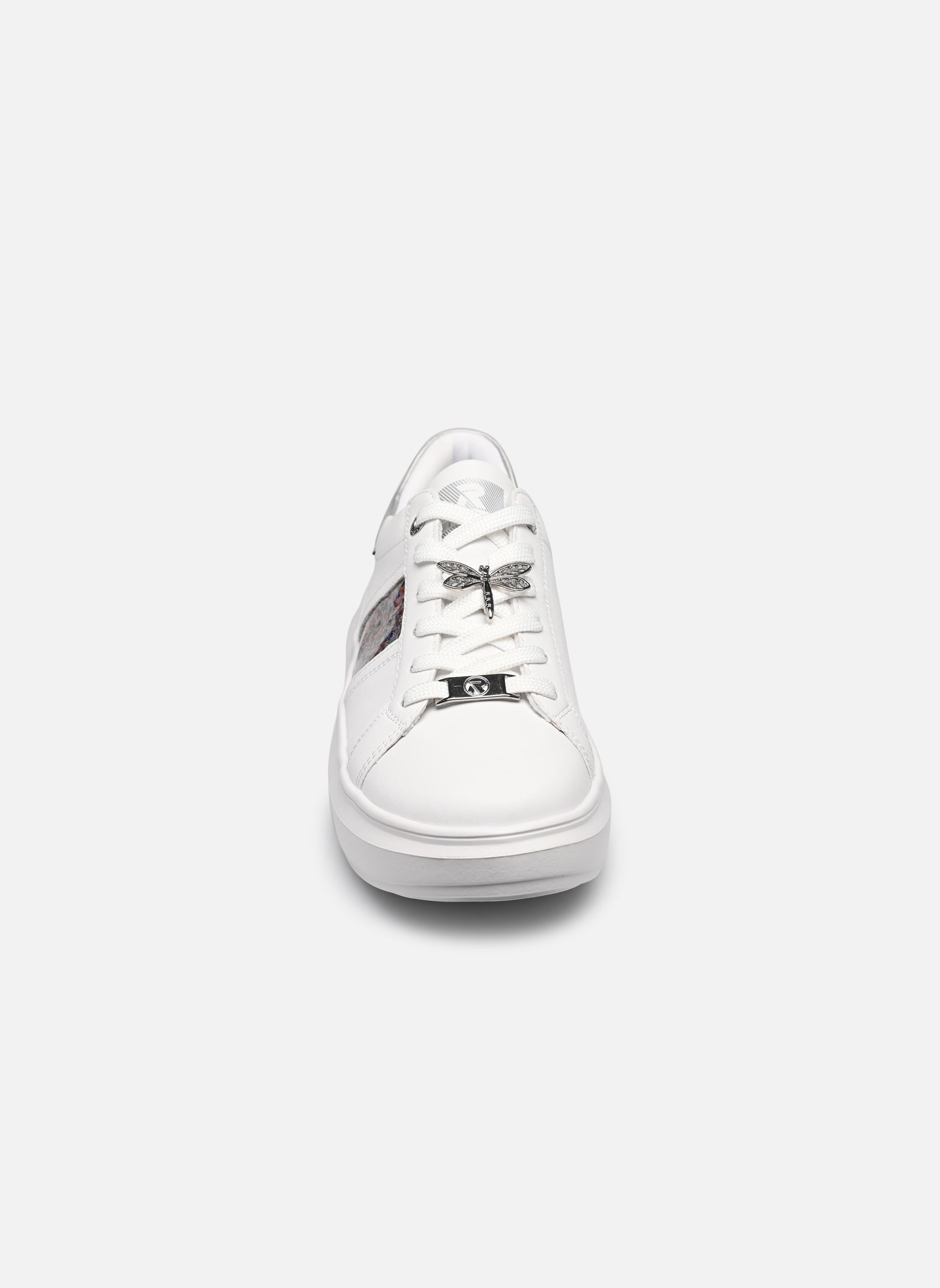 Lage sneakers W1202 dames wit Rieker Lage sneakers W1202 dames wit WEISS/PERLMUTT/SILBER-MULTI