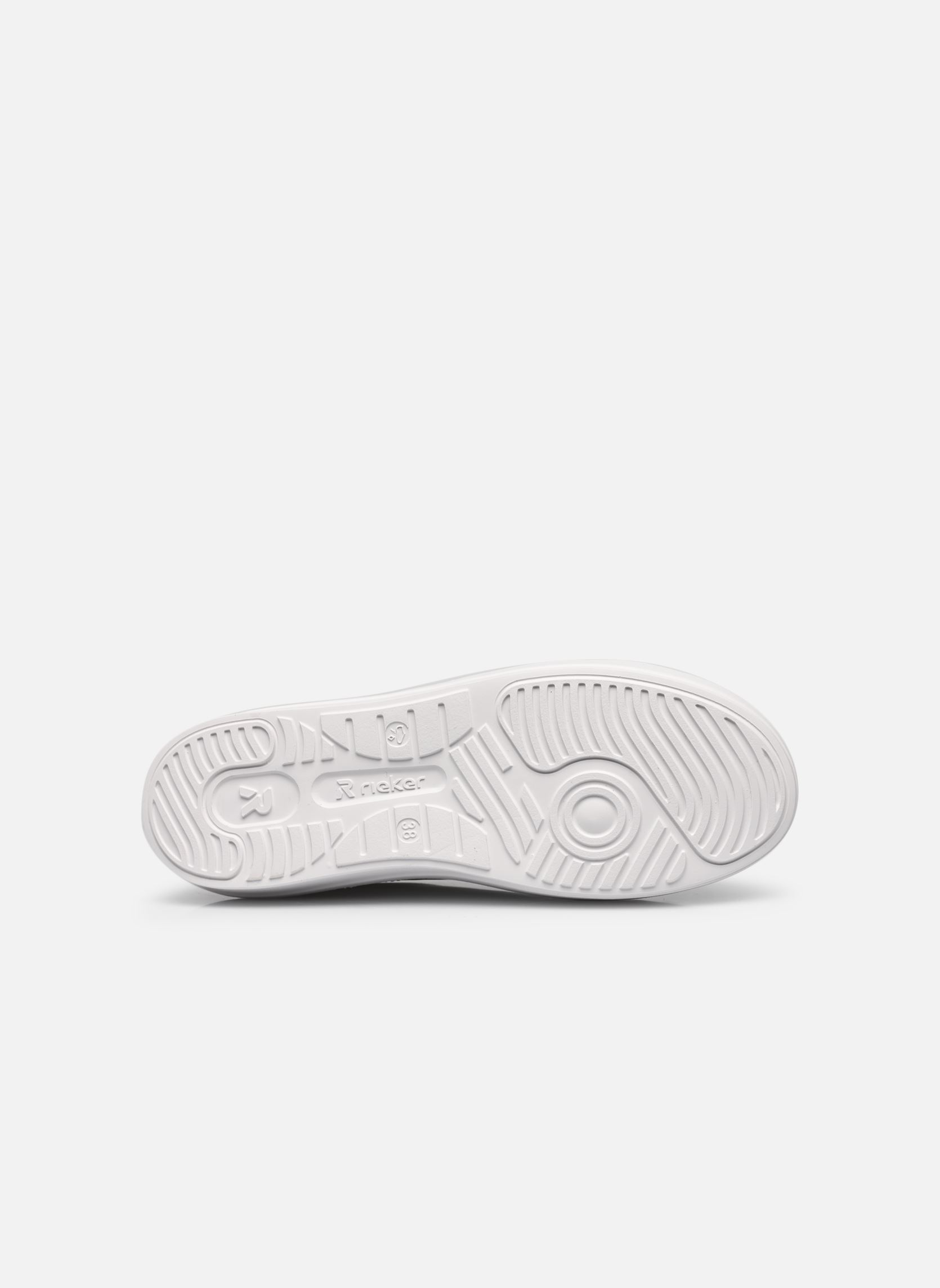Lage sneakers W1202 dames wit Rieker Lage sneakers W1202 dames wit WEISS/PERLMUTT/SILBER-MULTI