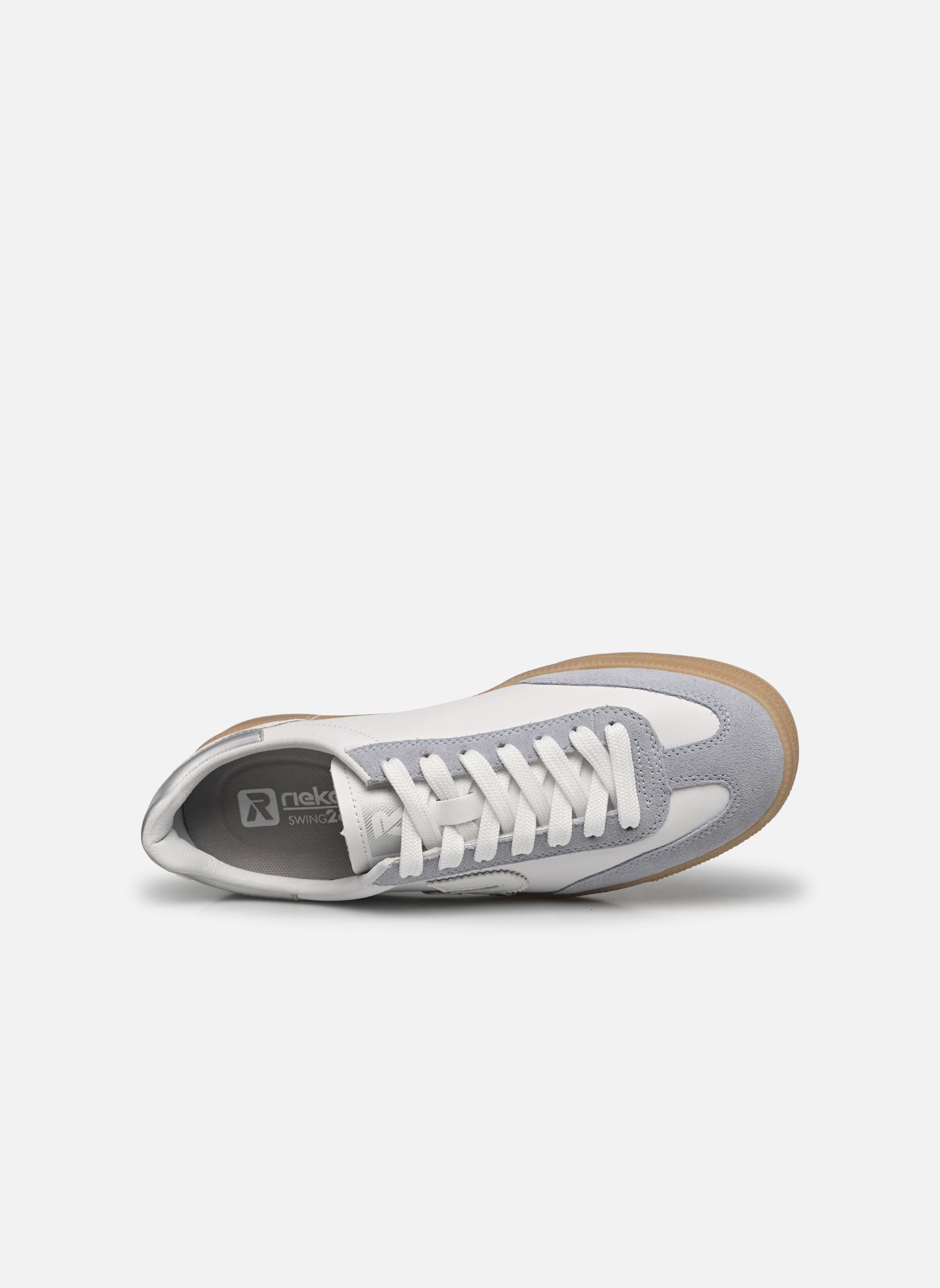 Baskets basses W2200 femme blanc Rieker Baskets basses W2200 femme blanc BLEU/WEISS/WEISS/PERLMUTT