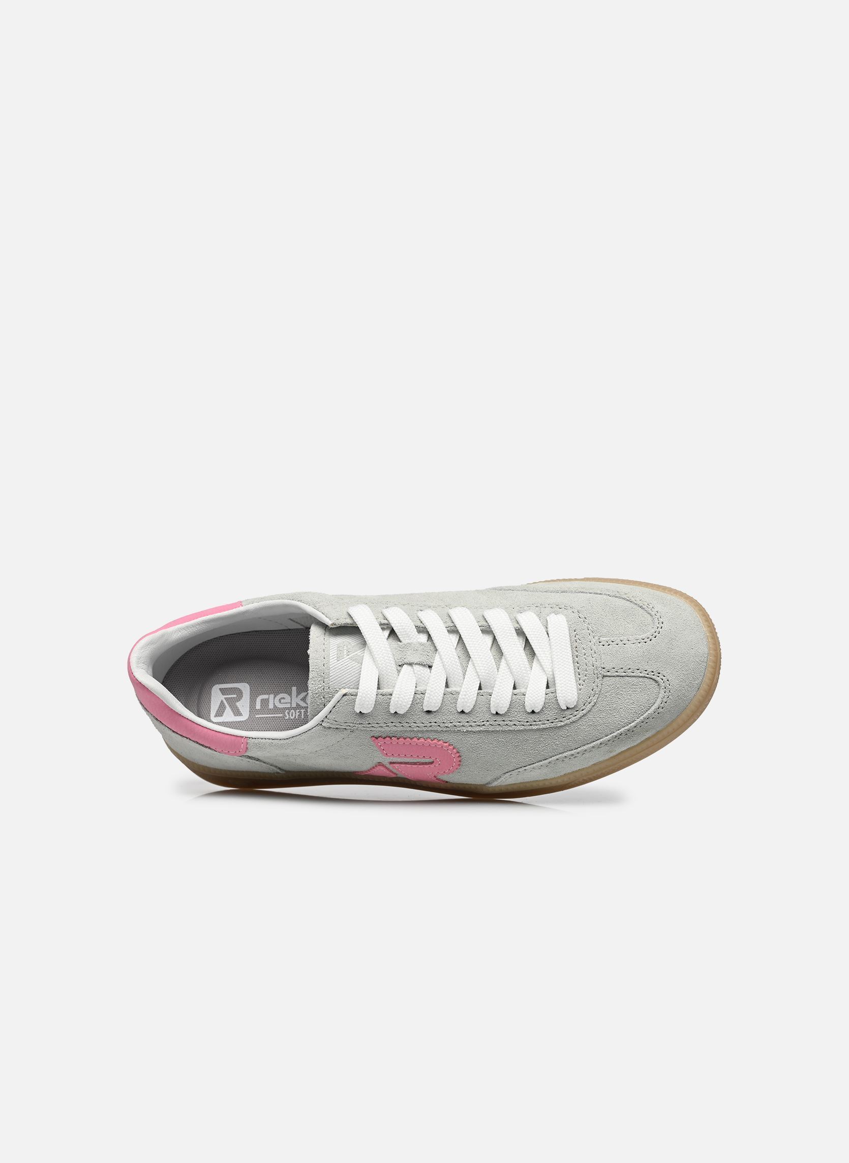 Niedrige Sneaker W2200 damen grün Rieker Niedrige Sneaker W2200 damen grün PALECYAN/PINK