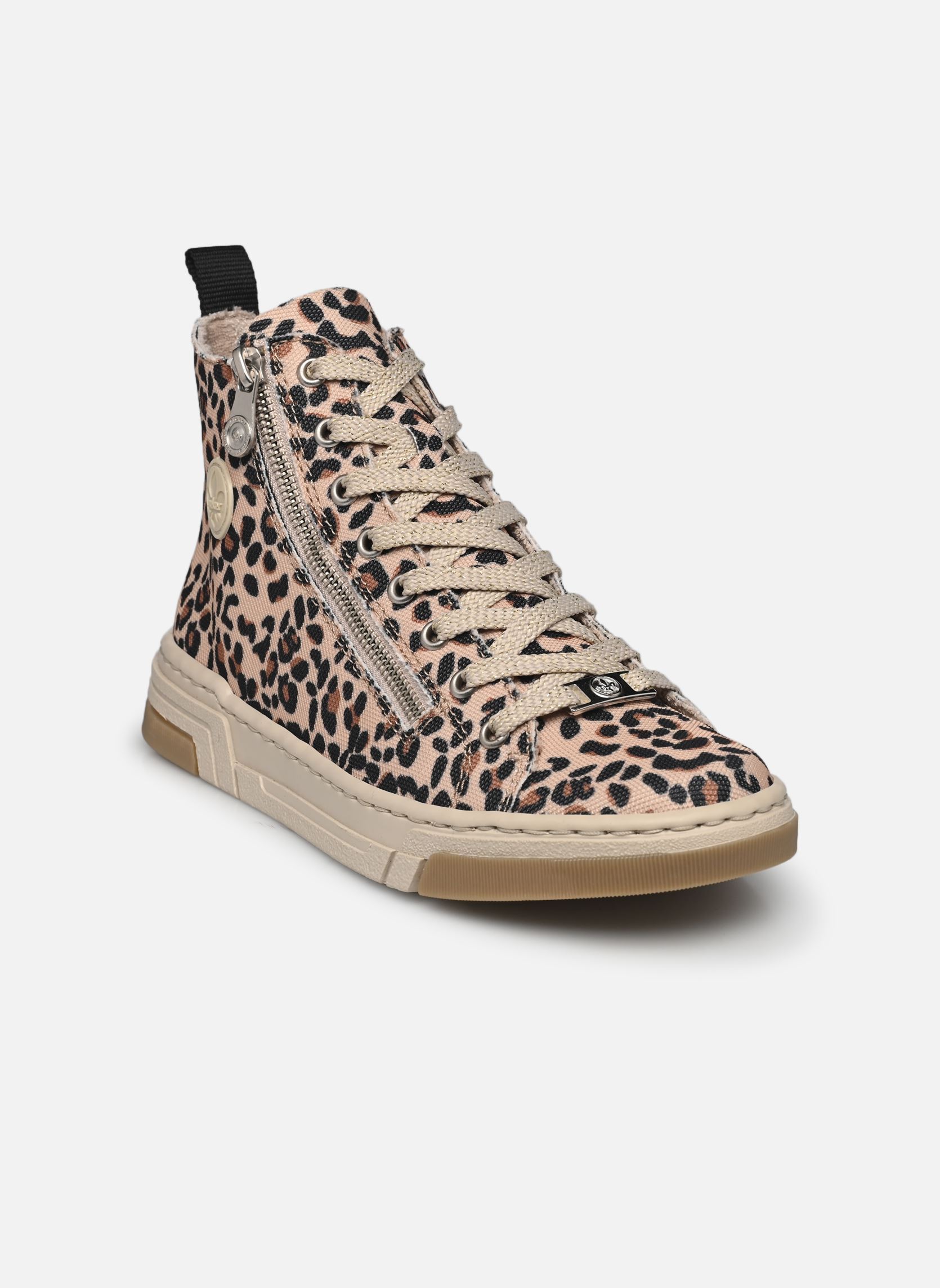 Baskets montantes N3903 femme beige Rieker Baskets montantes N3903 femme beige LEO-NATUR