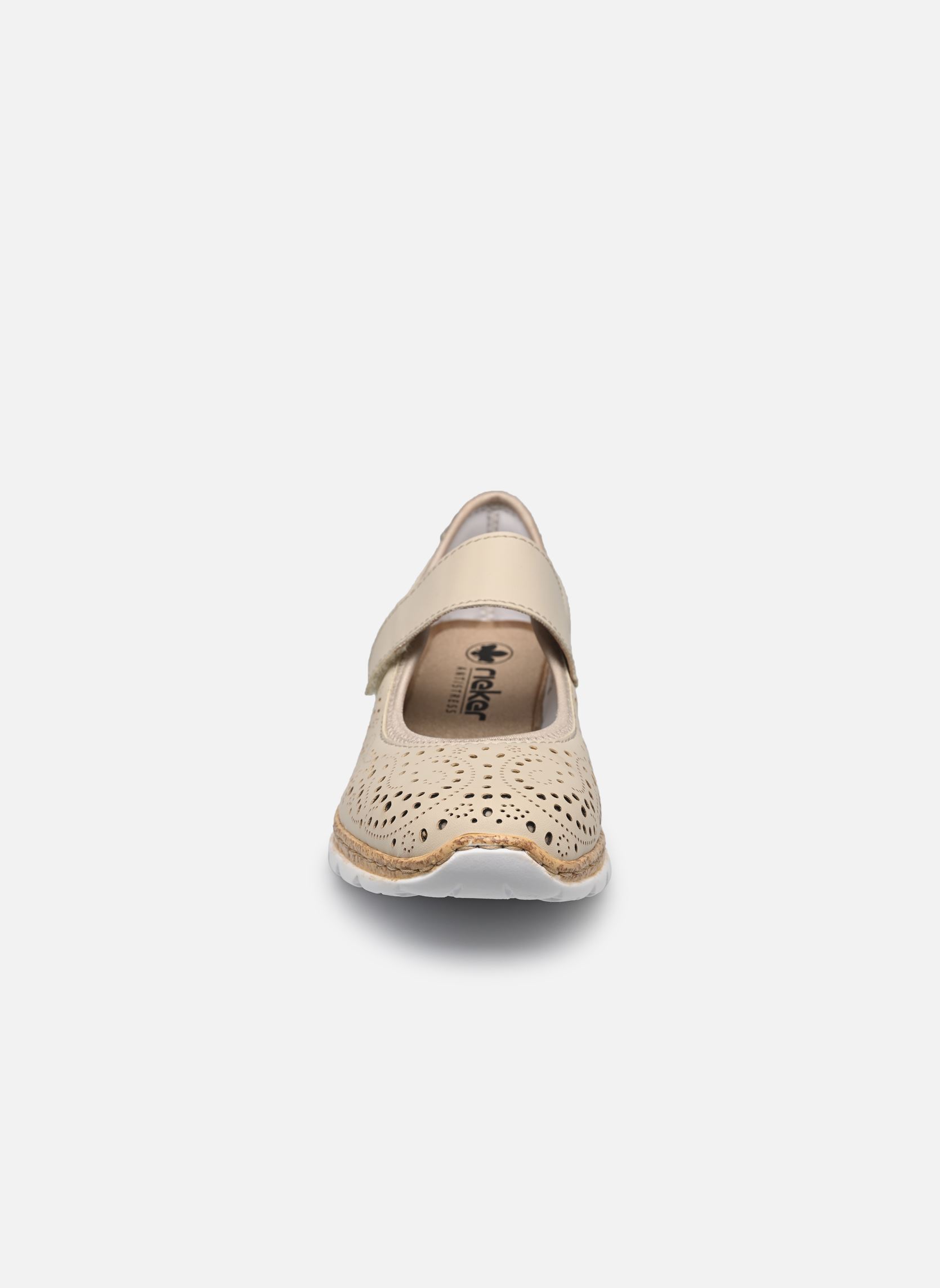 Mary Janes N4299 dames beige Rieker Mary Janes N4299 dames beige PERLE/CEMENT/PERLCREME