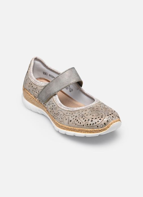 Rieker Mary Janes N4299 dames zilver