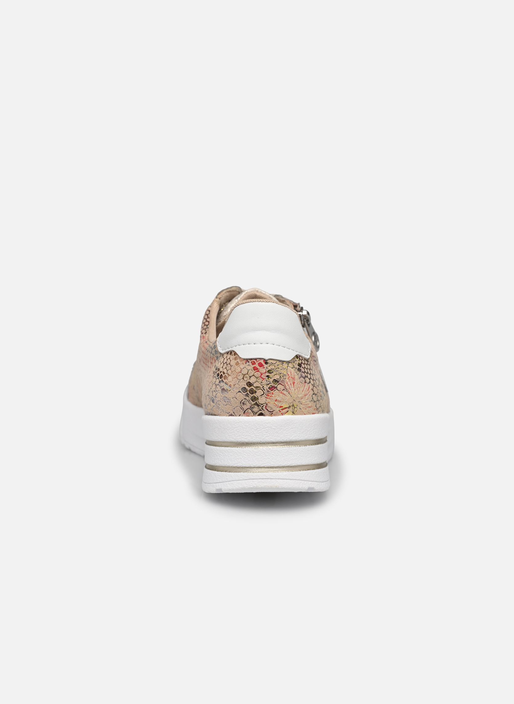 Sleehak sneakers N8103 dames meerkleurig Rieker Sleehak sneakers N8103 dames meerkleurig BEIGE-GOLD/BEIGE-MULTI/WEISS