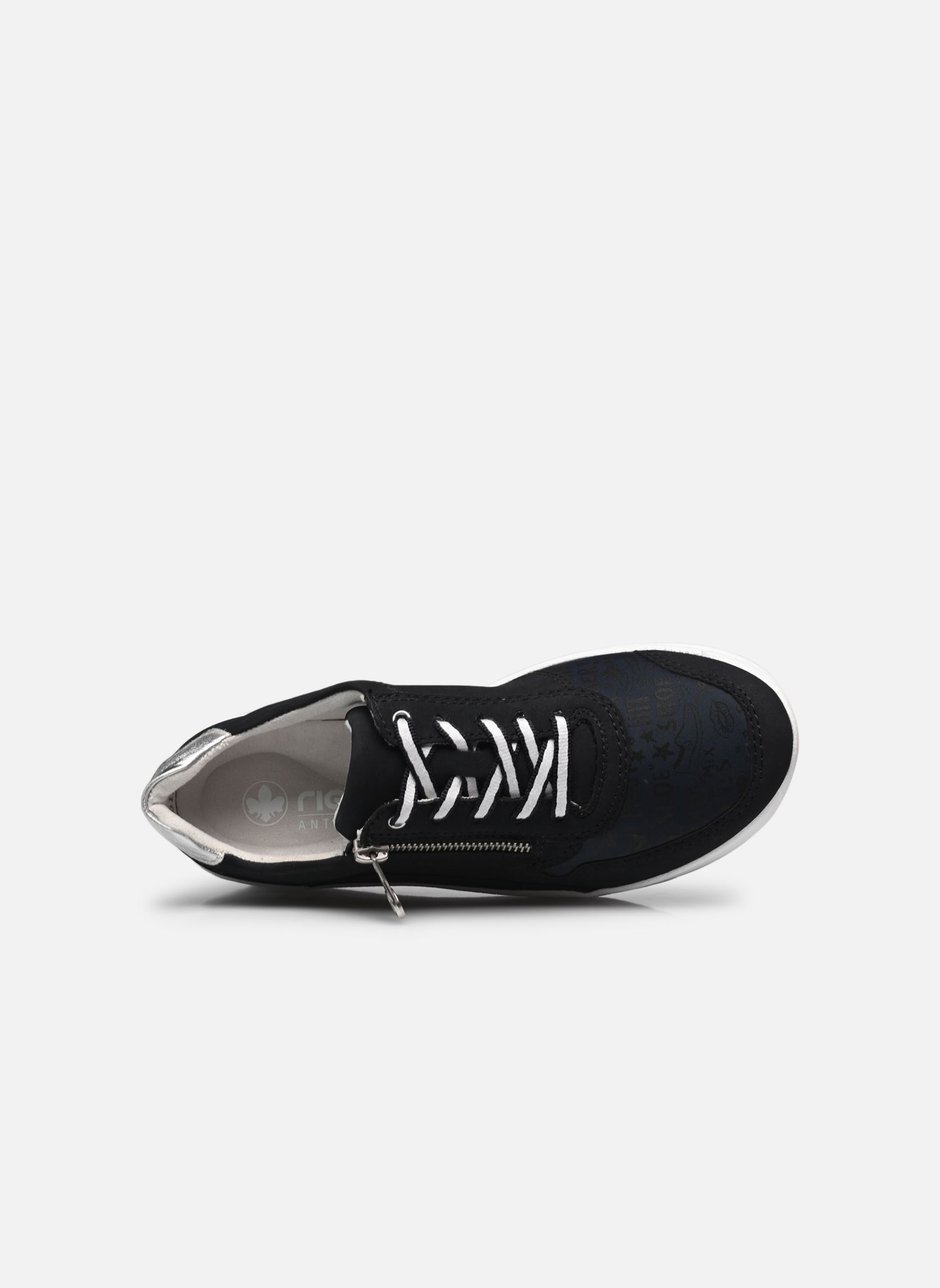 Plateau-Sneaker N8114 damen blau Rieker Plateau-Sneaker N8114 damen blau PAZIFIK/PAZIFIK/SILBER