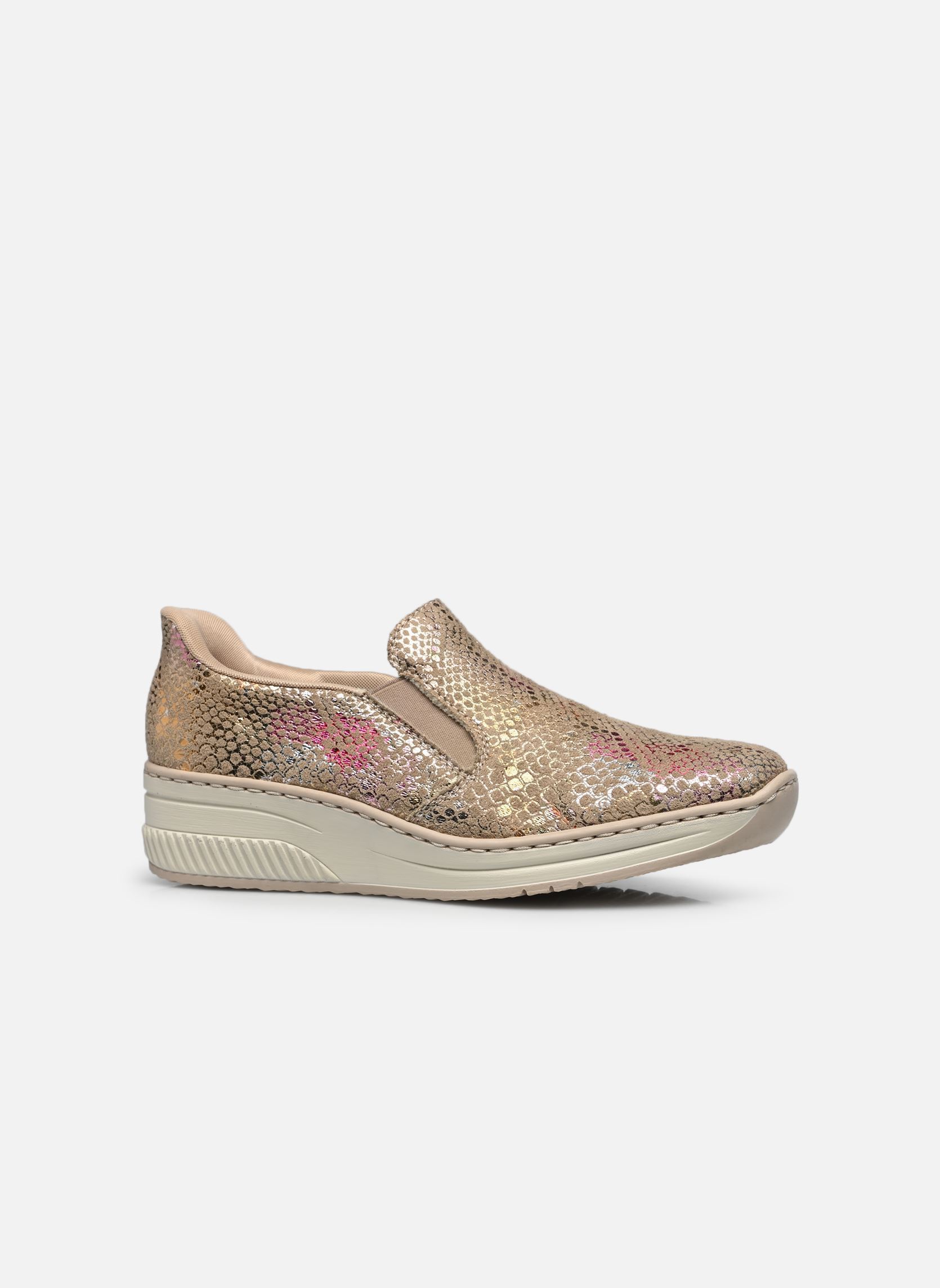 Sneakers con zeppa 48761 donna beige Rieker Sneakers con zeppa 48761 donna beige MULTICOLORE
