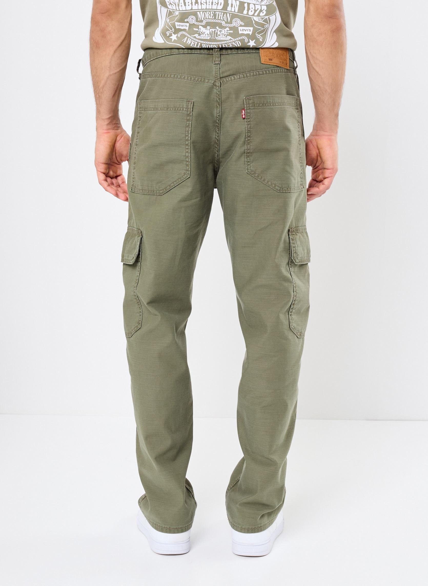 Pantalons chino 568® LOOSE STRT CARGO homme vert Levi's Pantalons chino 568® LOOSE STRT CARGO homme vert IVY GREEN