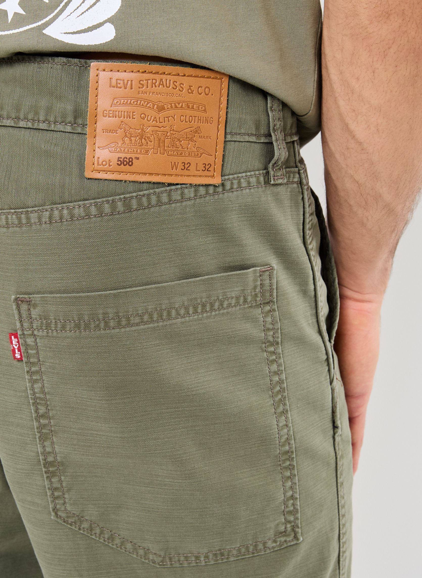 Pantalons chino 568® LOOSE STRT CARGO homme vert Levi's Pantalons chino 568® LOOSE STRT CARGO homme vert IVY GREEN