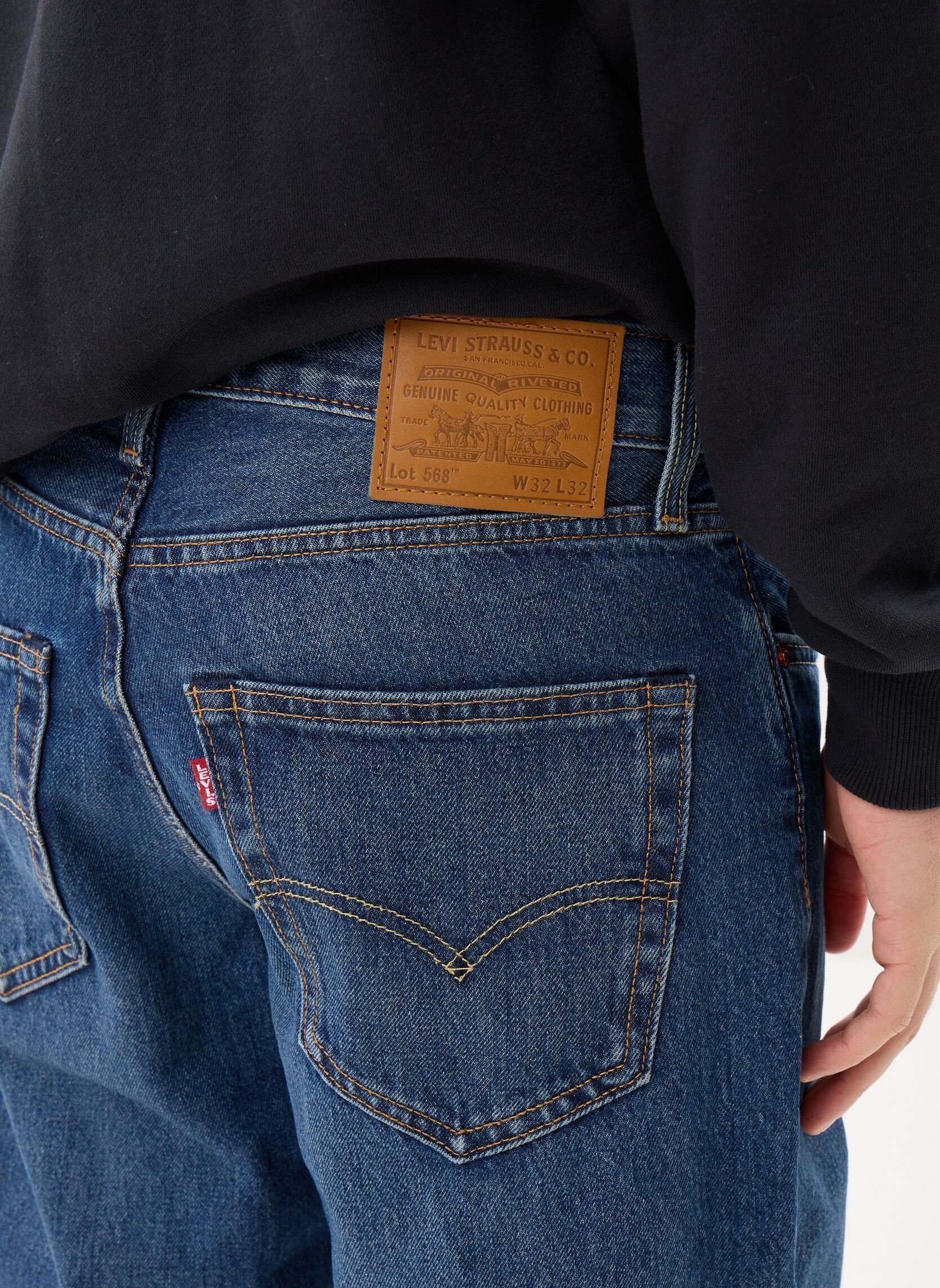 Rechte jeans / Straight Leg Jeans 568® LOOSE STRAIGHT heren blauw Levi's Rechte jeans / Straight Leg Jeans 568® LOOSE STRAIGHT heren blauw CHECK THE SCORE