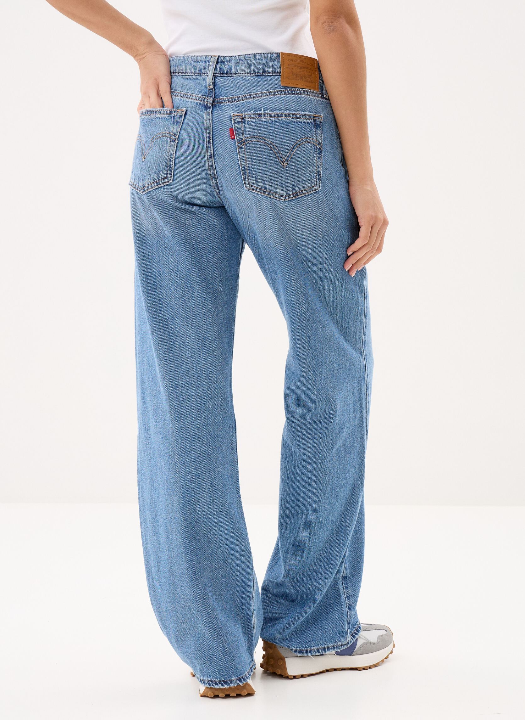 Wijde jeans / Flared Jeans LOW LOOSE dames blauw Levi's Wijde jeans / Flared Jeans LOW LOOSE dames blauw GOOD GRADES TENCEL