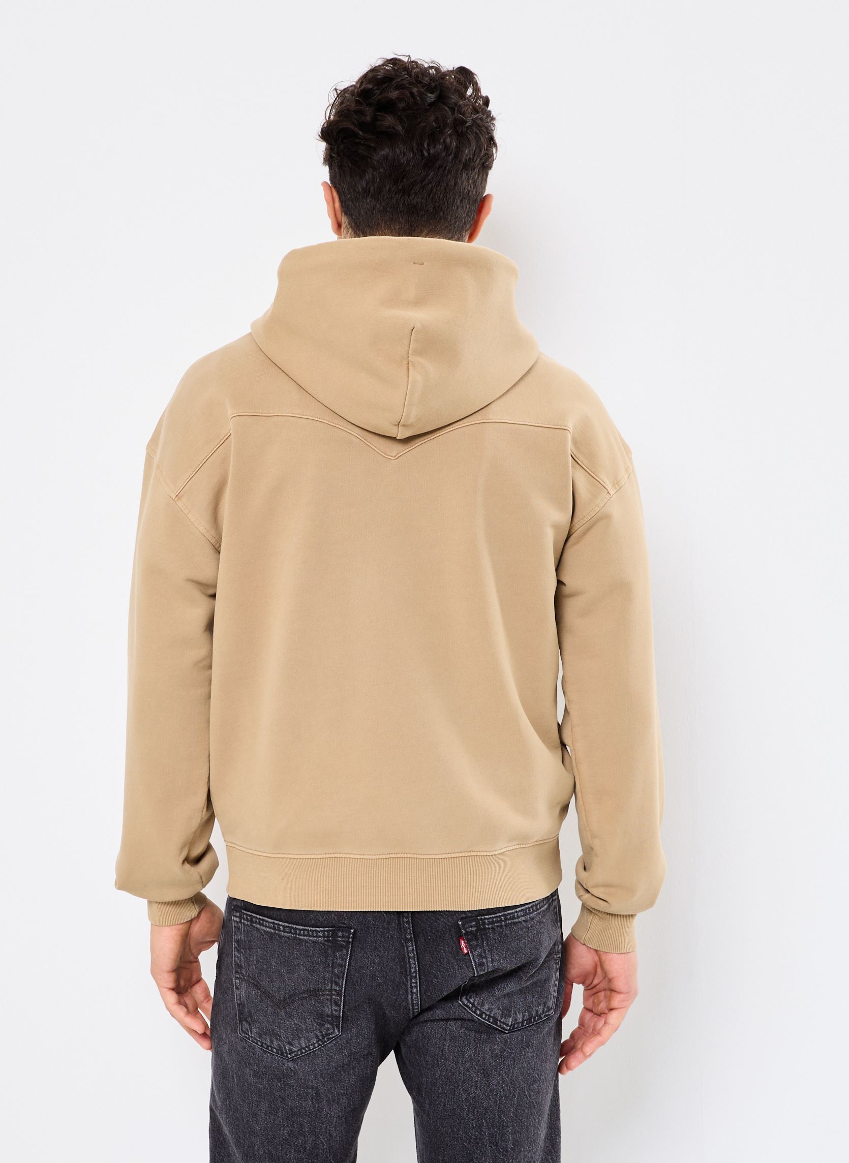 Sweats zippés LOWELL WESTERN FULL ZIP homme marron Levi's Sweats zippés LOWELL WESTERN FULL ZIP homme marron GARMENT DYE HARVEST GOLD
