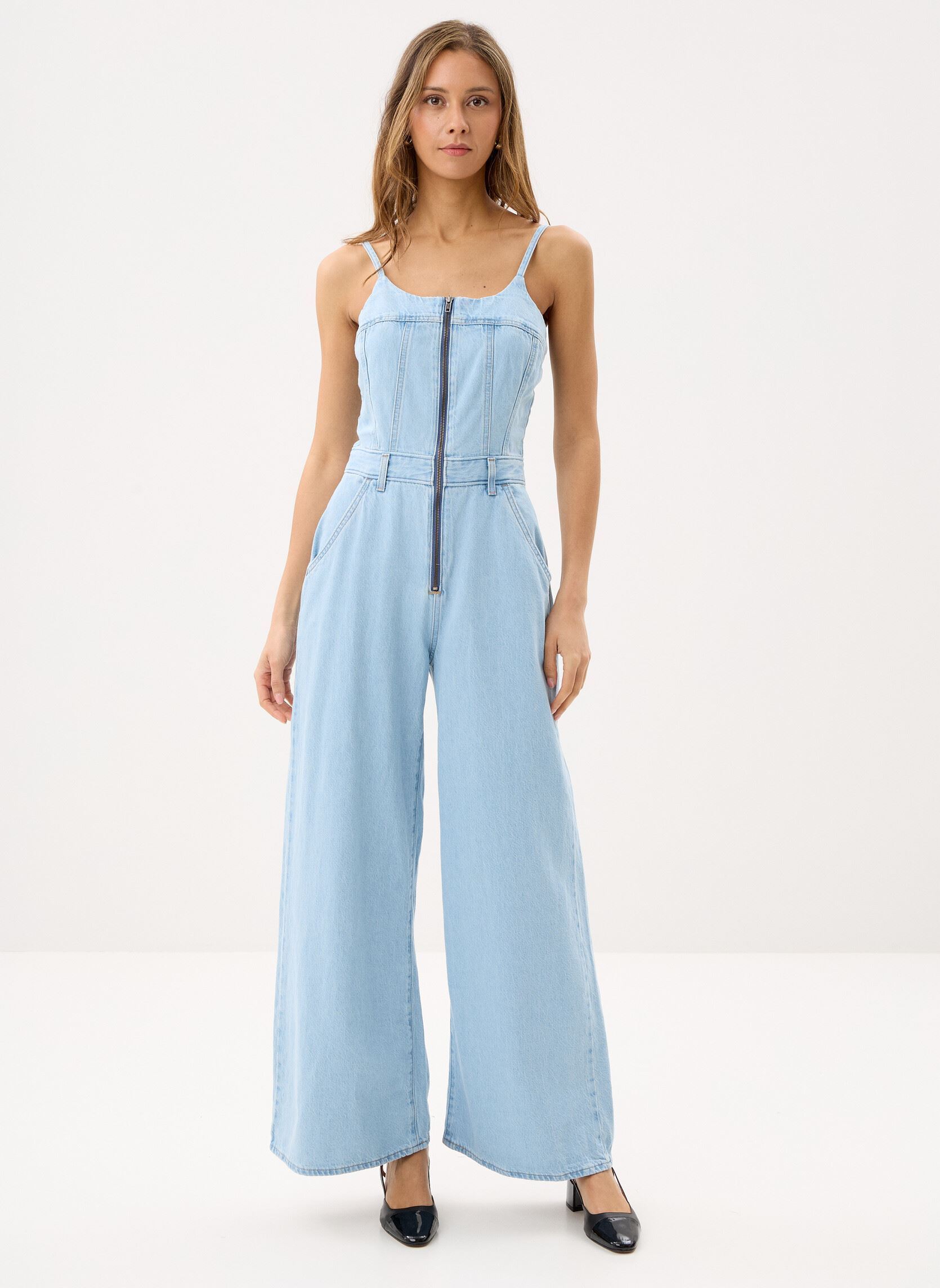 Jumpsuits BUSTIER JUMPSUIT damen blau Levi's Jumpsuits BUSTIER JUMPSUIT damen blau NEVER GOING TO CHANGE