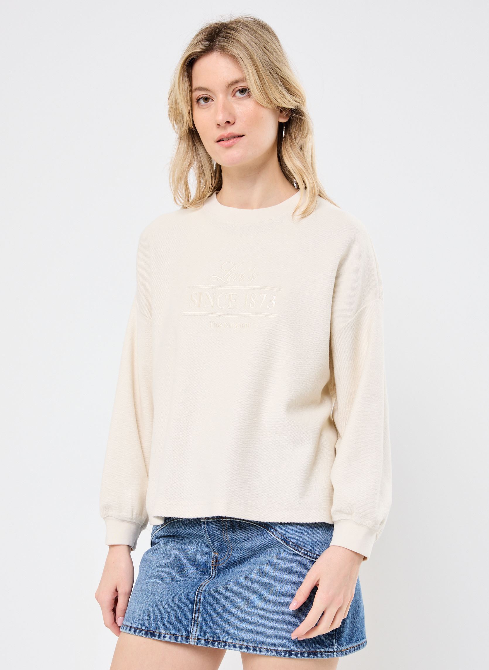 Sweatshirts GR LEO CREW 2.0 damen beige Levi's Sweatshirts GR LEO CREW 2.0 damen beige CREW LEVI'S SINCE 1873 BUTTERC