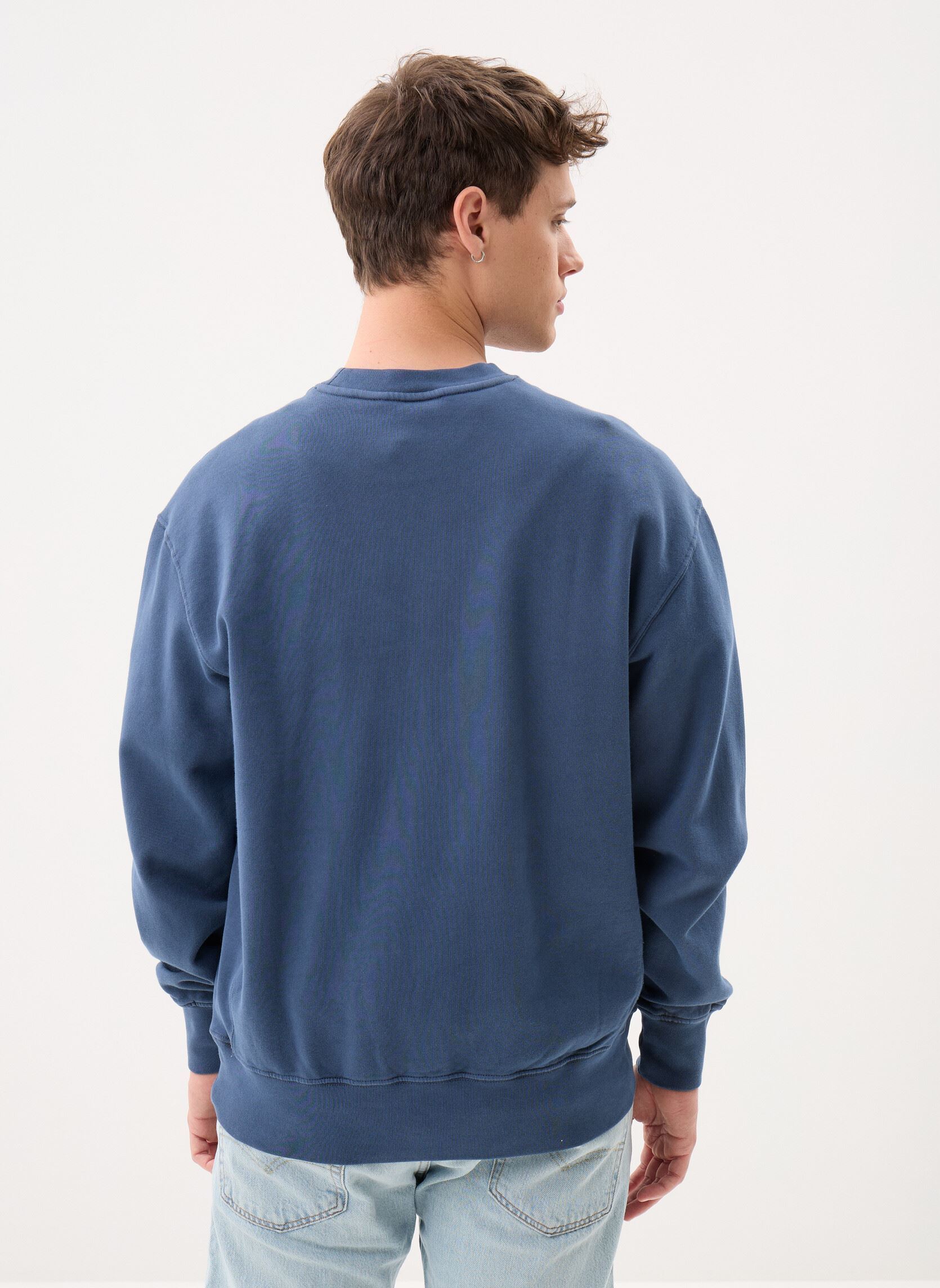 Sweats AUTHENTIC CREW homme bleu Levi's Sweats AUTHENTIC CREW homme bleu Sargasso Sea Garment Dye F Sar