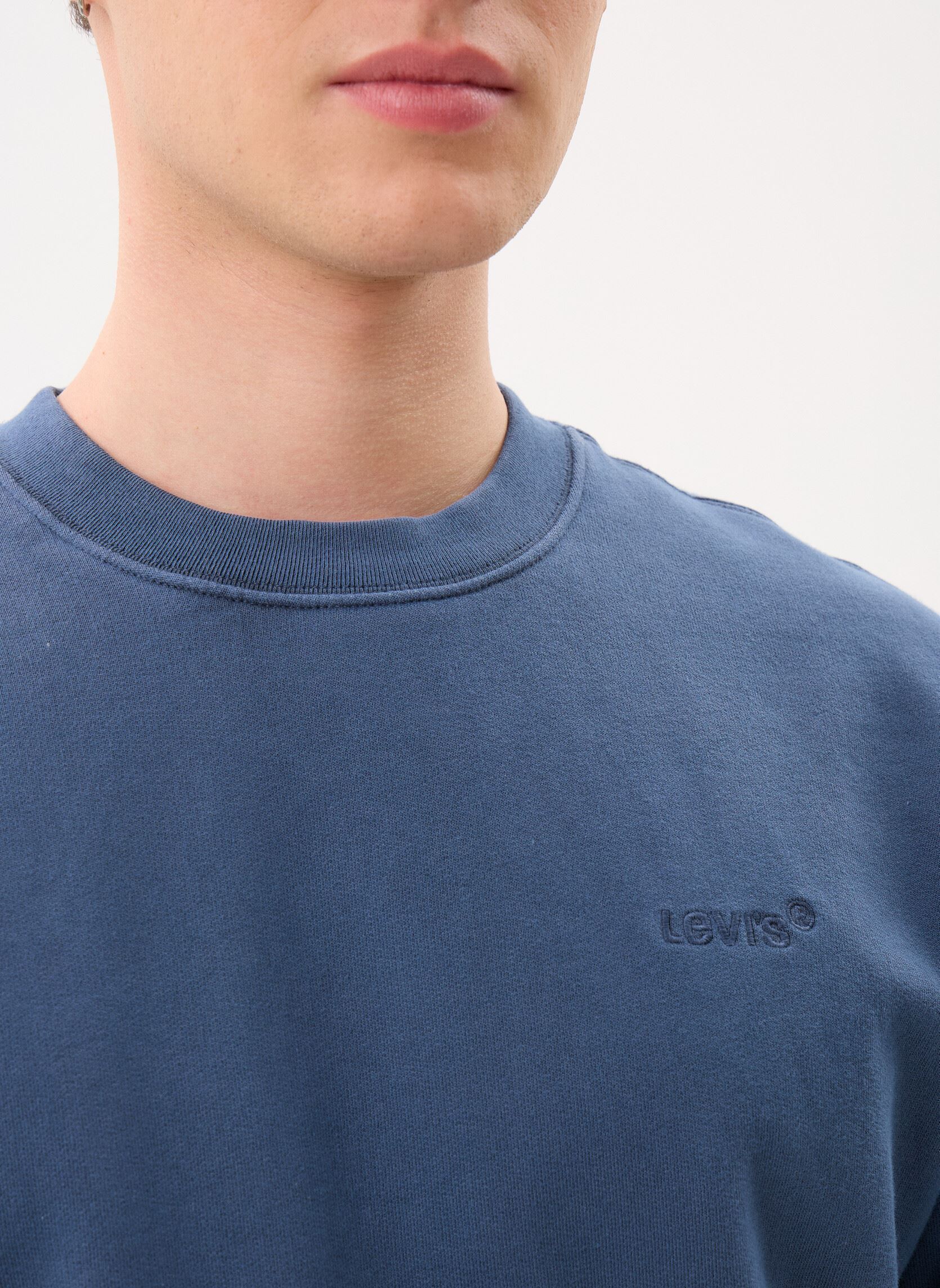 Sweats AUTHENTIC CREW homme bleu Levi's Sweats AUTHENTIC CREW homme bleu Sargasso Sea Garment Dye F Sar