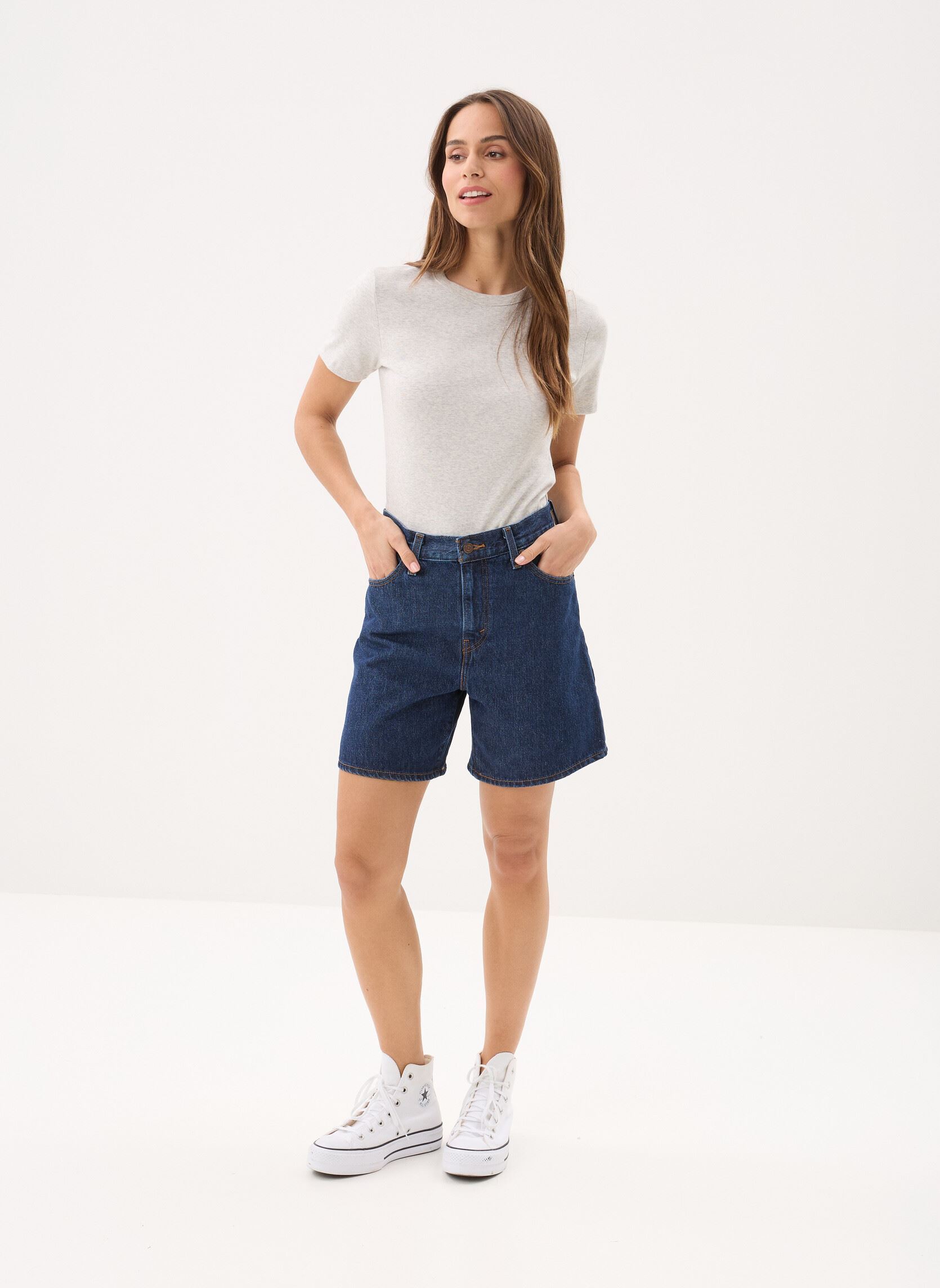 Shorts HIGH BAGGY SHORT dames blauw Levi's Shorts HIGH BAGGY SHORT dames blauw REMEMBER TOGETHER