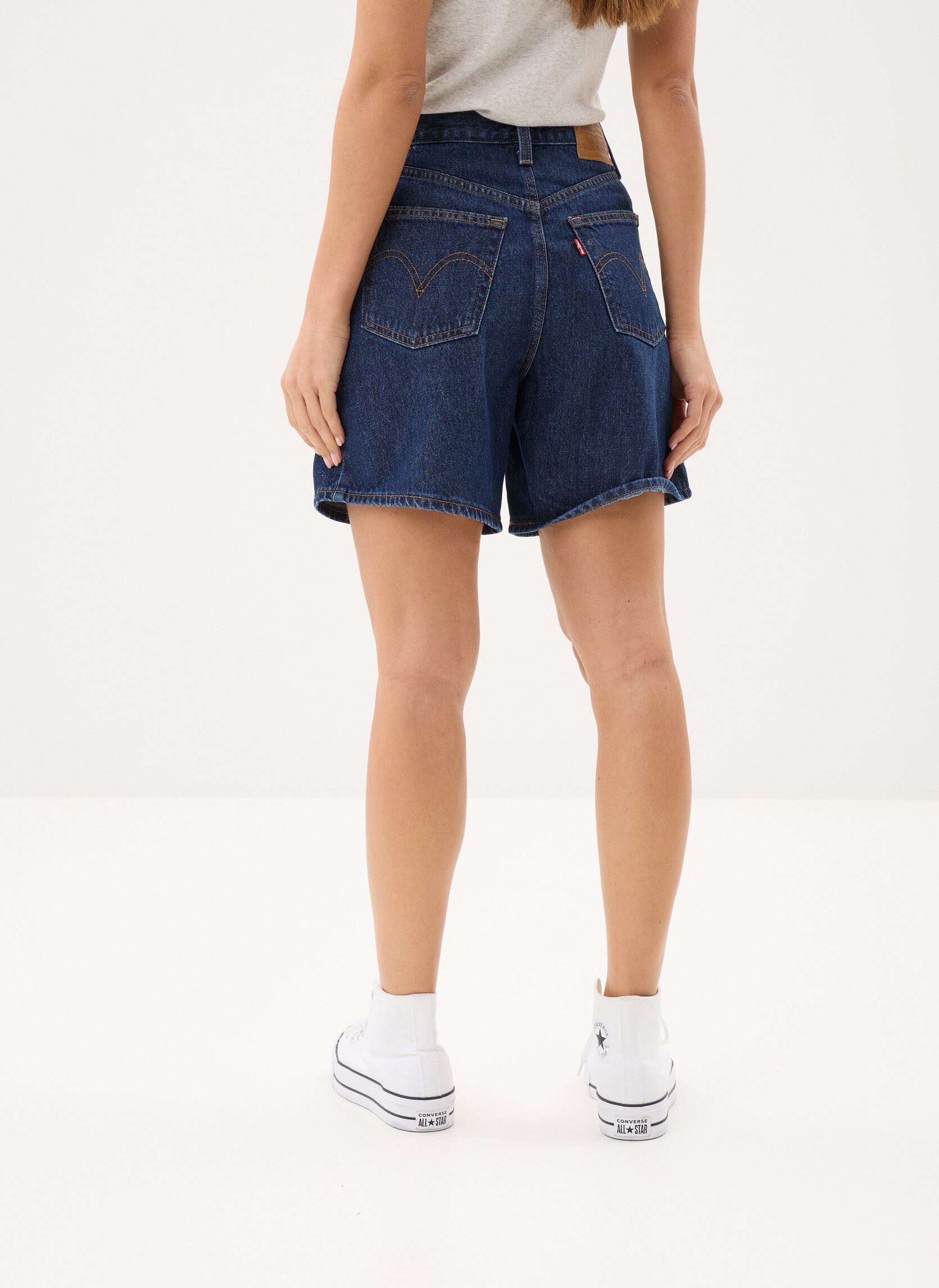 Shorts HIGH BAGGY SHORT dames blauw Levi's Shorts HIGH BAGGY SHORT dames blauw REMEMBER TOGETHER