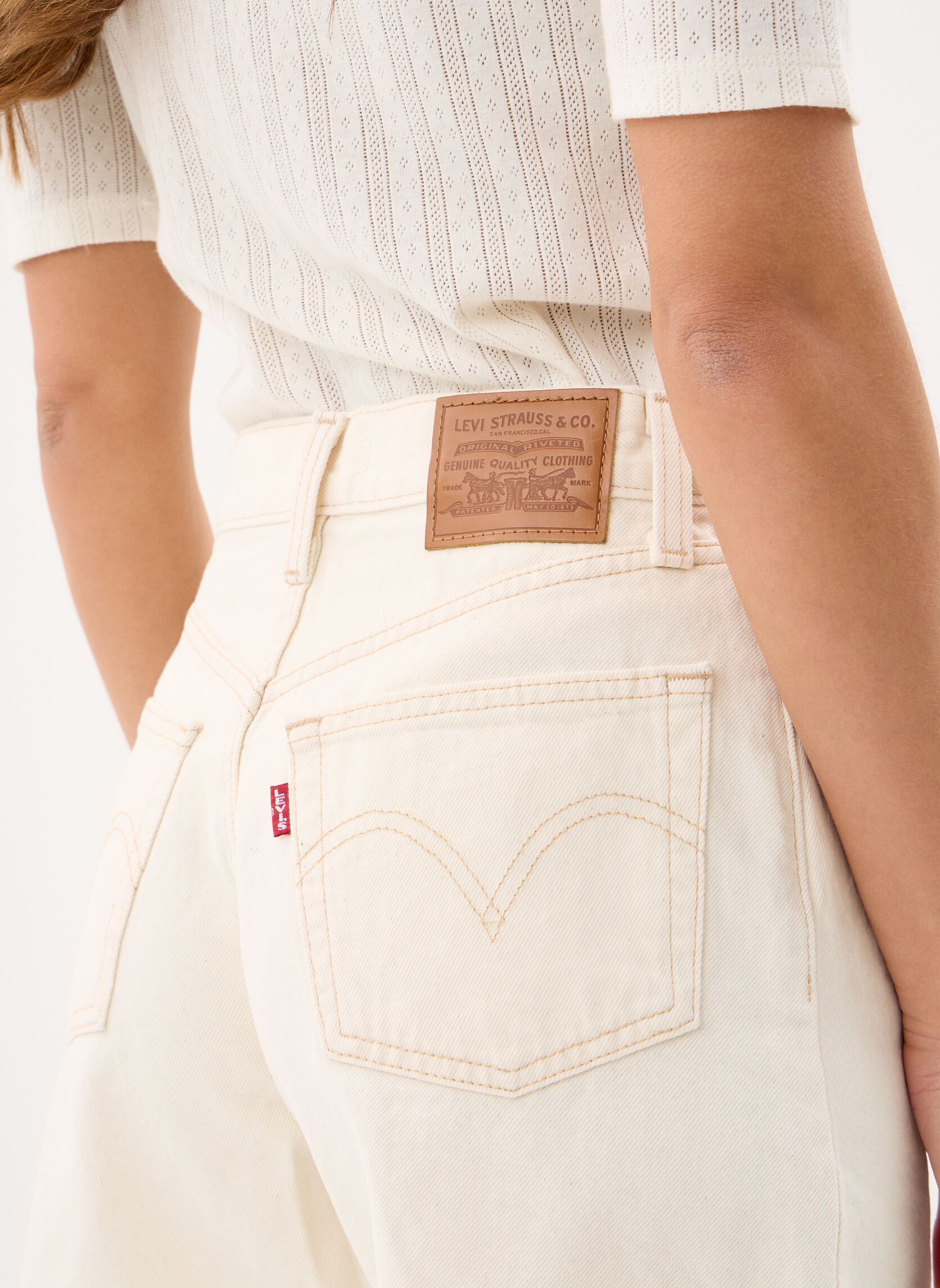 Shorts HIGH BAGGY SHORT dames wit Levi's Shorts HIGH BAGGY SHORT dames wit SNOWING IN LA