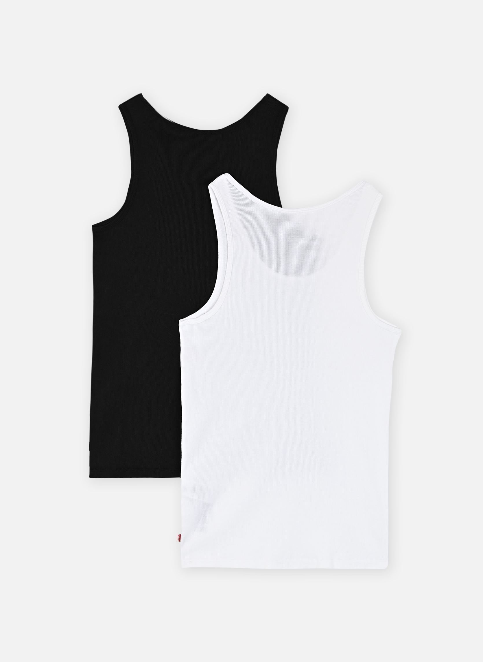 Tanktops TWO PACK RIB TANK herren weiß Levi's Tanktops TWO PACK RIB TANK herren weiß TWO PACK MINERAL BLACK / BRIGH