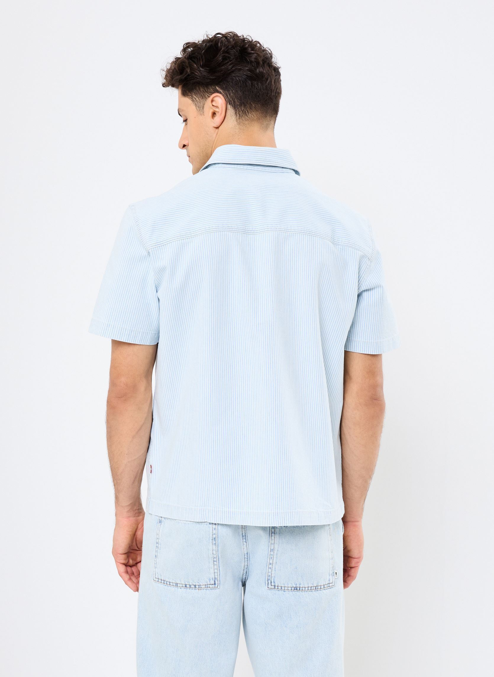 Hemden SS DALTON WORKER WW herren blau Levi's Hemden SS DALTON WORKER WW herren blau LENOX BLEACHED RAILROAD STRIPE