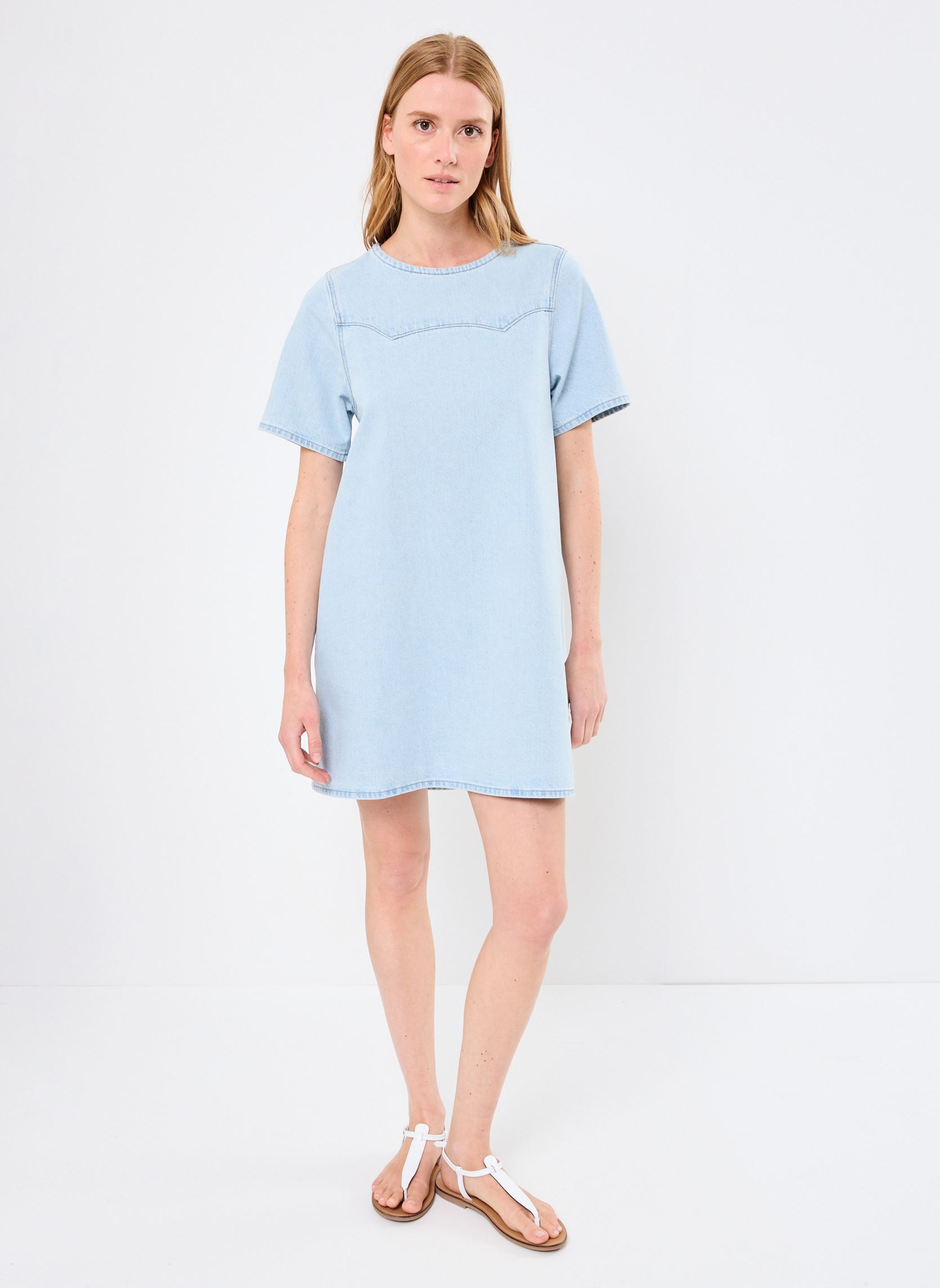 Robes DENIM TEE DRESS femme bleu Levi's Robes DENIM TEE DRESS femme bleu PUT IT ON ICE
