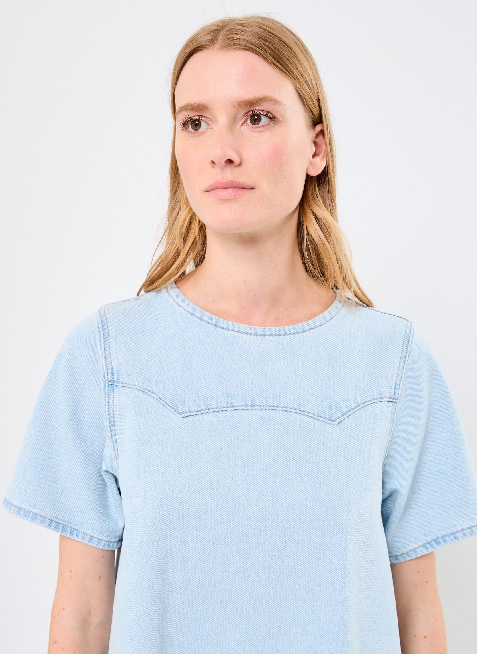 Robes DENIM TEE DRESS femme bleu Levi's Robes DENIM TEE DRESS femme bleu PUT IT ON ICE