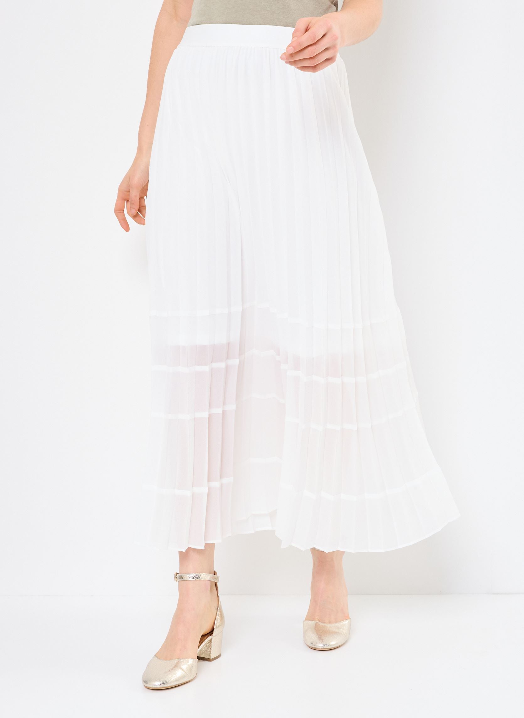 Gonne al ginocchio JORDANIA donna beige Georgia Rose Gonne al ginocchio JORDANIA donna beige ECRU