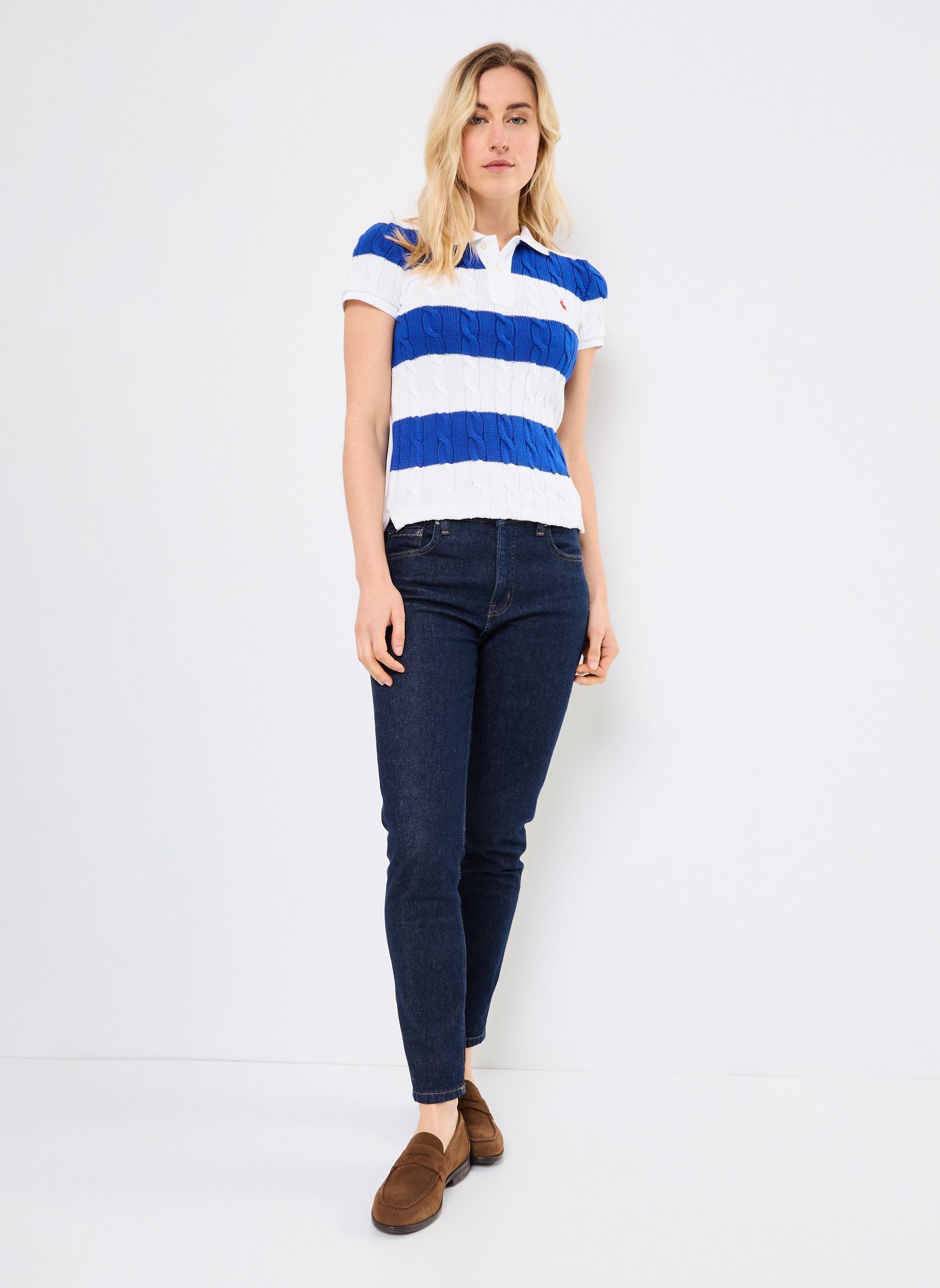 Kurzarm-Poloshirts Ss Cbl Polo-Short Sleeve-Polo Shirt 2119 damen weiß Polo Ralph Lauren Kurzarm-Poloshirts Ss Cbl Polo-Short Sleeve-Polo Shirt 2119 damen weiß WHITE/CRUISE ROYAL