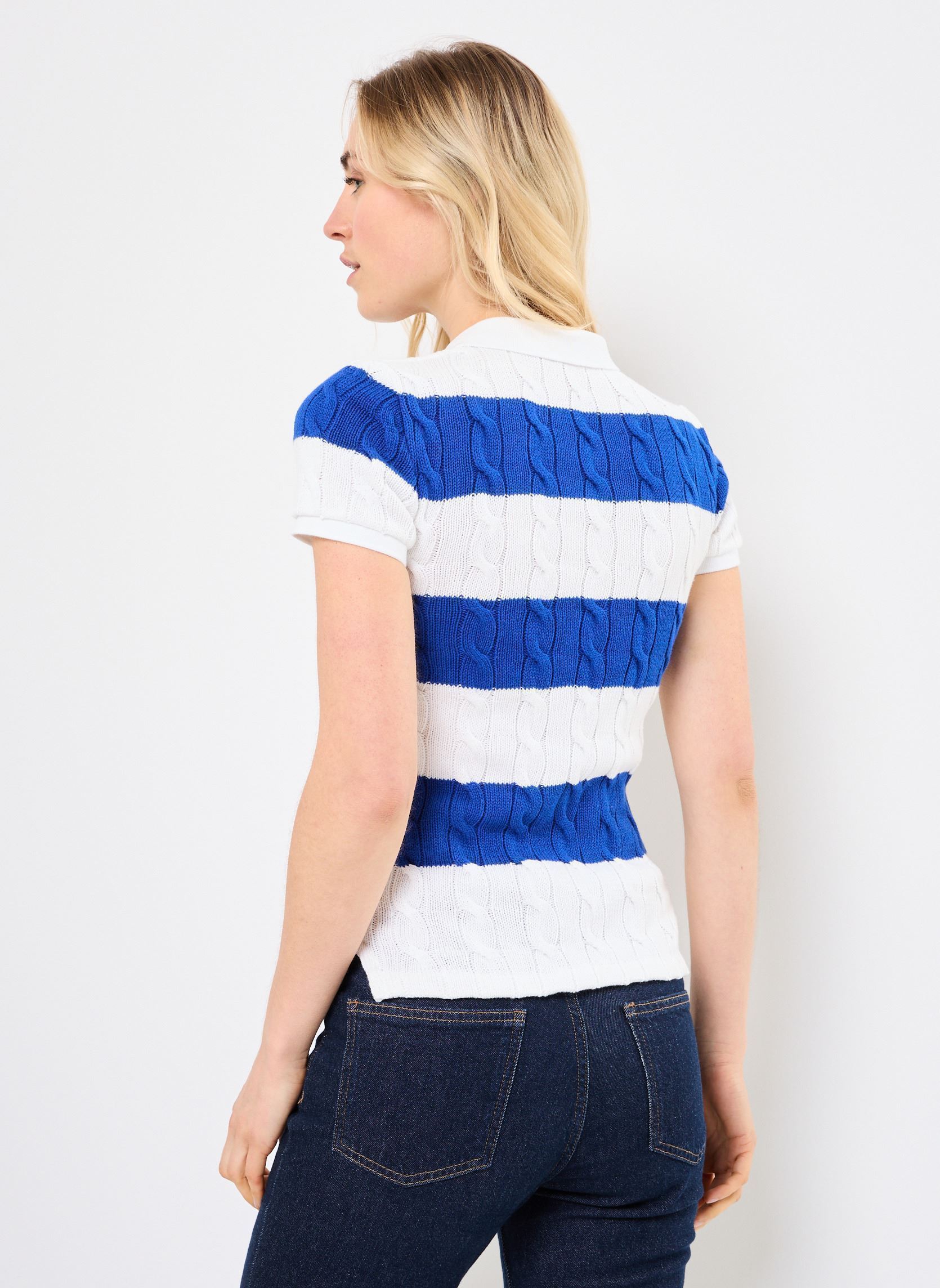 Kurzarm-Poloshirts Ss Cbl Polo-Short Sleeve-Polo Shirt 2119 damen weiß Polo Ralph Lauren Kurzarm-Poloshirts Ss Cbl Polo-Short Sleeve-Polo Shirt 2119 damen weiß WHITE/CRUISE ROYAL