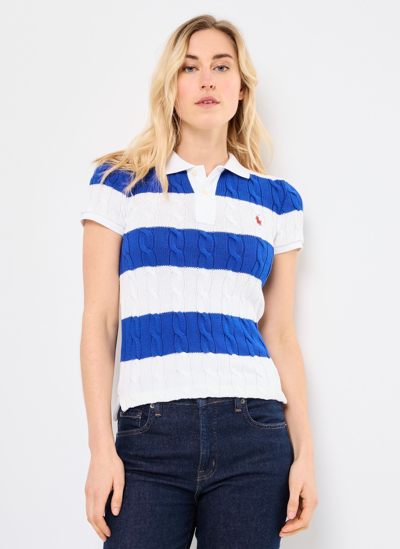 Vêtements Polo Ralph Lauren Ss Cbl Polo Short Sleeve Polo Shirt 211943043 pour Accessoires - vue 1