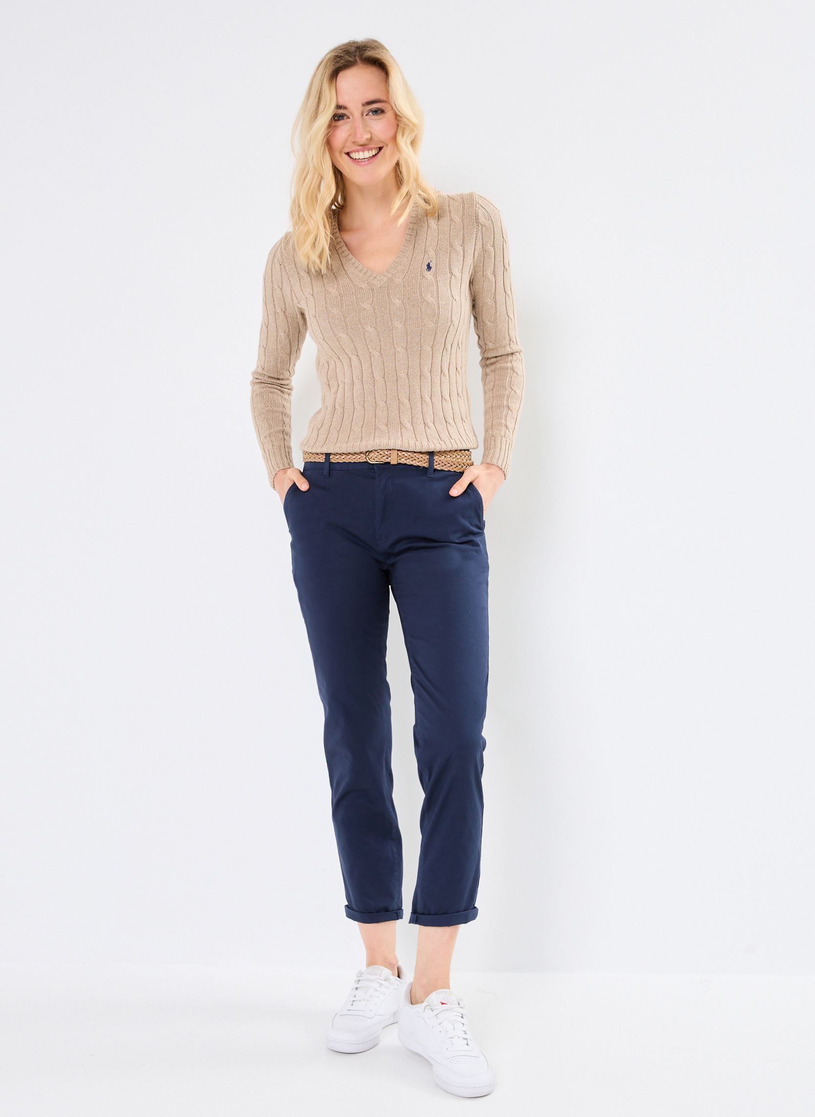 Truien Kimberly-Long Sleeve-Pullover 211945652 dames meerkleurig Polo Ralph Lauren Truien Kimberly-Long Sleeve-Pullover 211945652 dames meerkleurig LIGHT SADDLE HEATHER