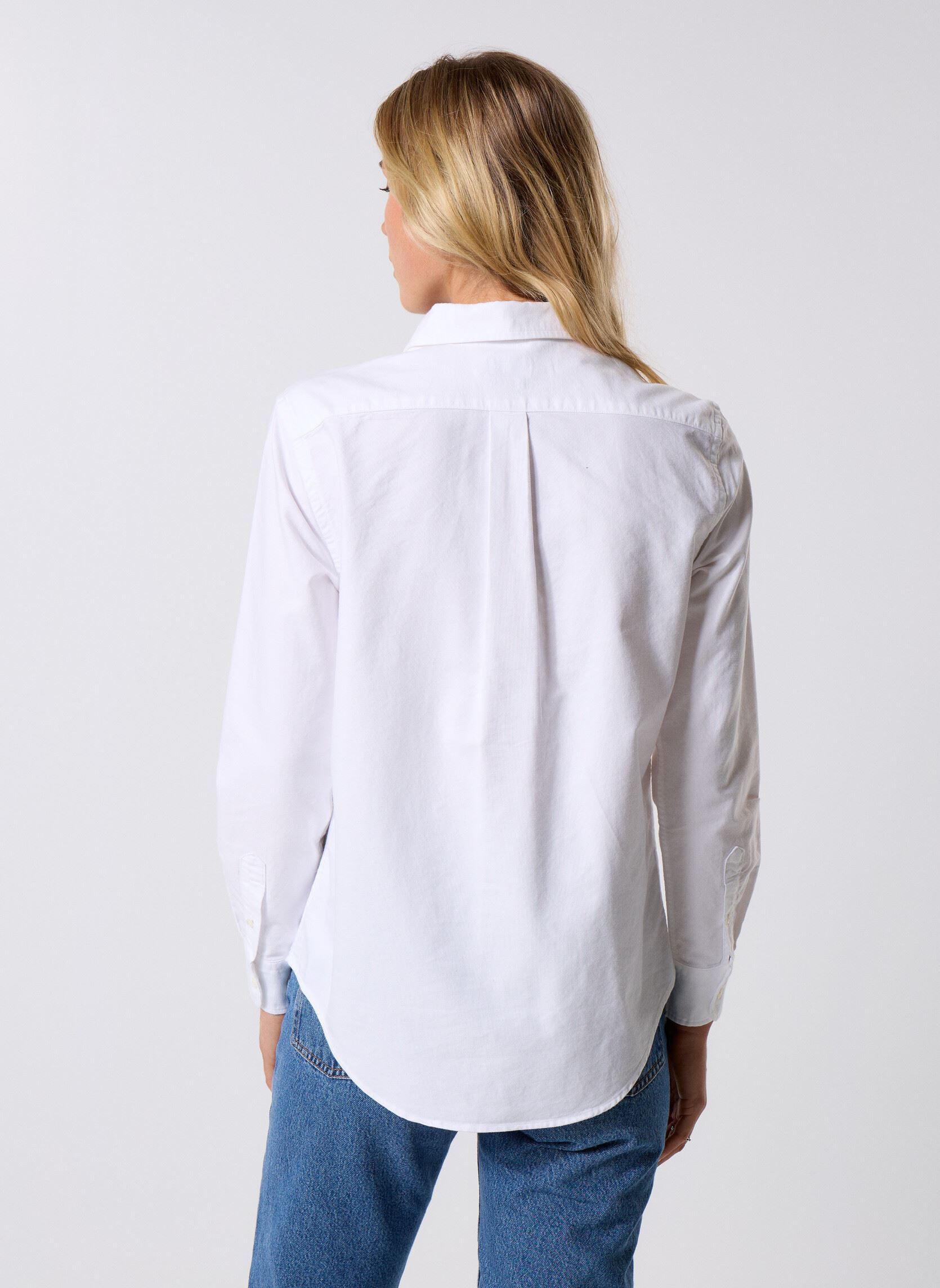 Chemises manches longues Classic-Long Sleeve-Button Front Shirt femme blanc Polo Ralph Lauren Chemises manches longues Classic-Long Sleeve-Button Front Shirt femme blanc BSR WHITE