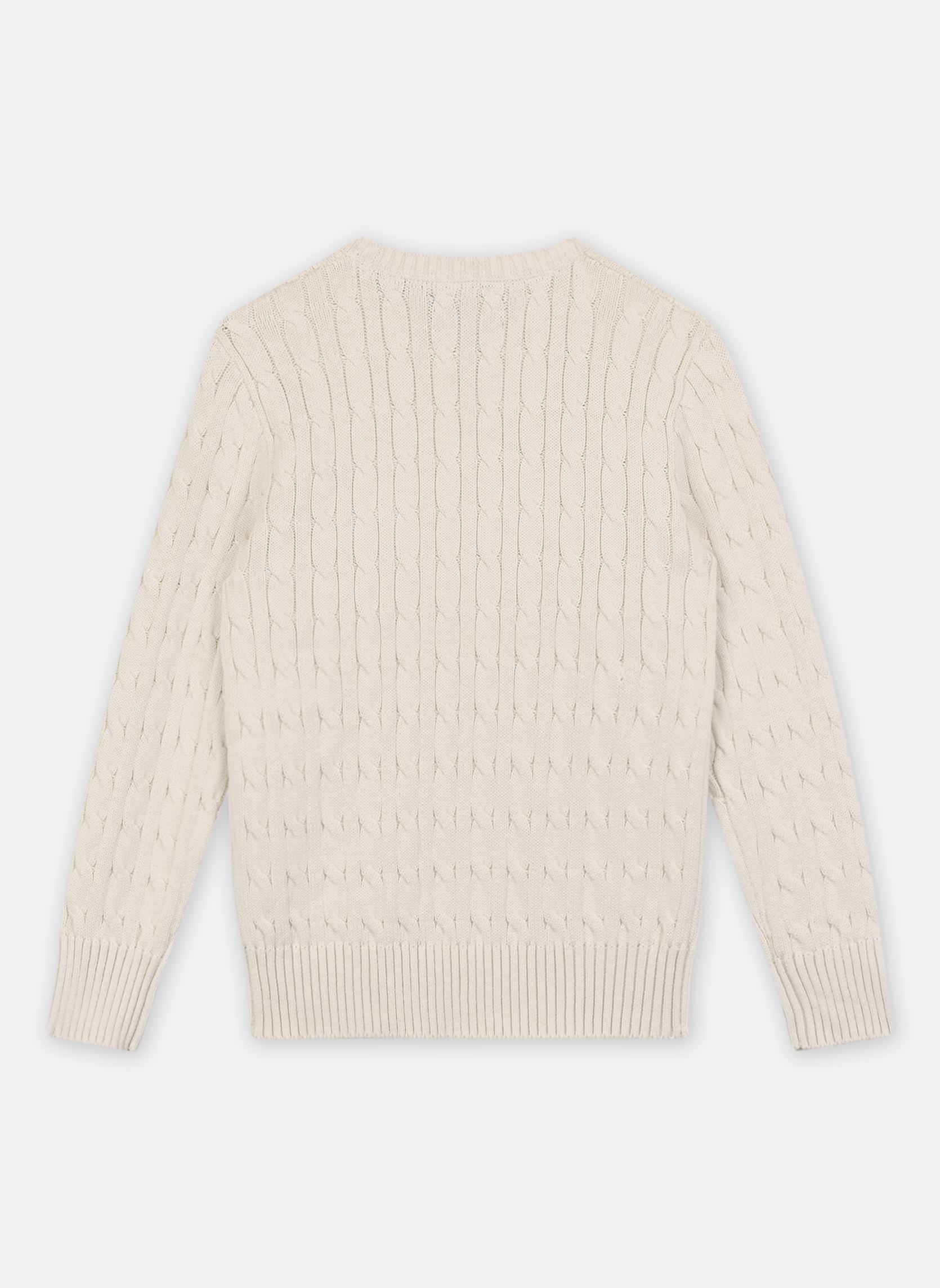 Pulls Ls Cable Cn-Tops-Sweater garçon blanc Polo Ralph Lauren Pulls Ls Cable Cn-Tops-Sweater garçon blanc NEVIS