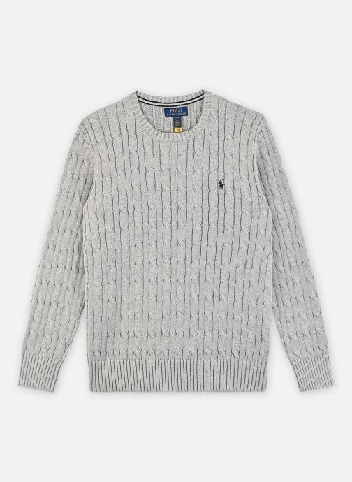 Polo Ralph Lauren Pulls Ls Cable Cn-Tops-Sweater garçon gris