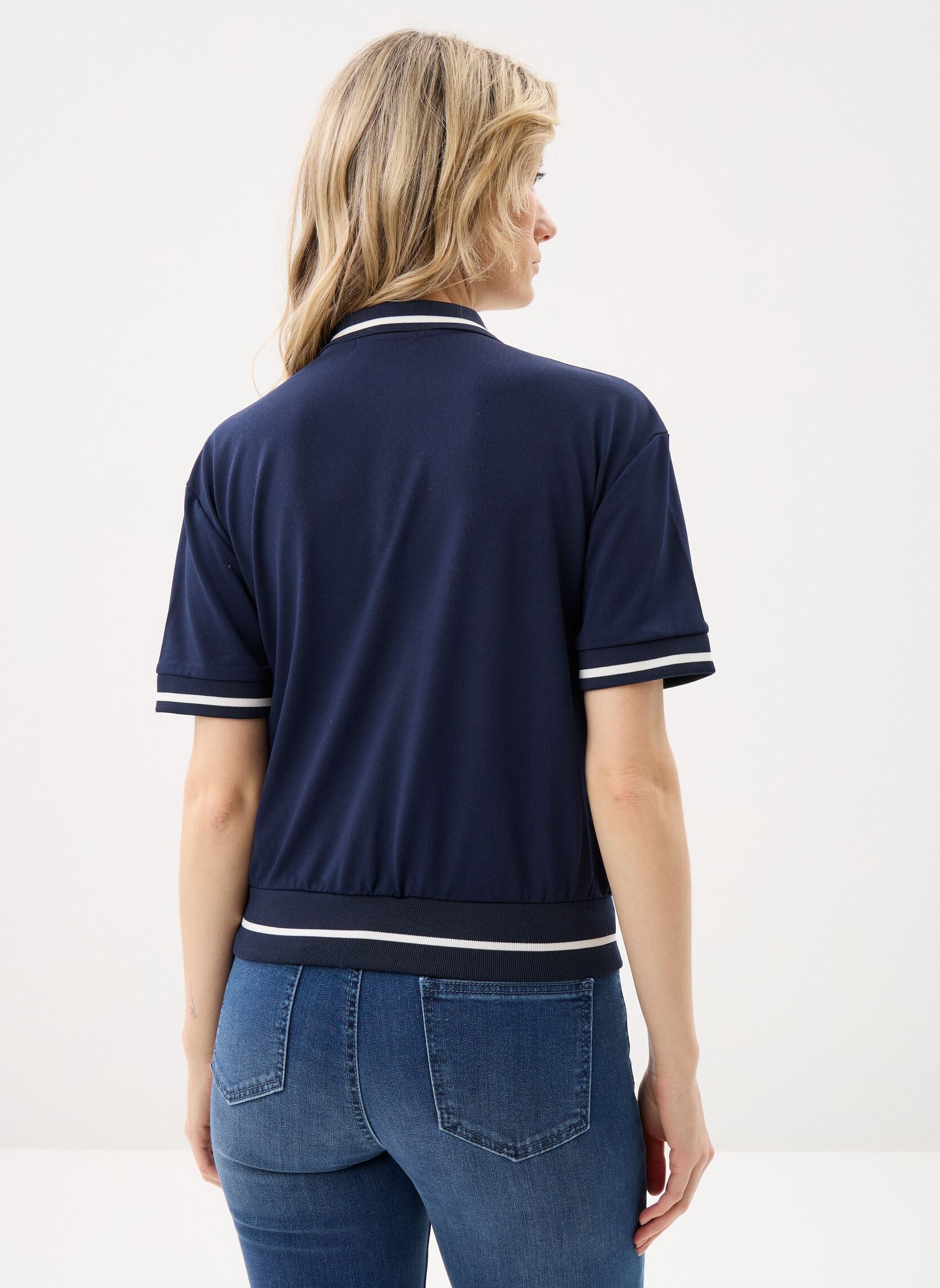 Polo a maniche corte TENNIS-POLO donna blu MADE BY Polo a maniche corte TENNIS-POLO donna blu NAVY BLAZER
