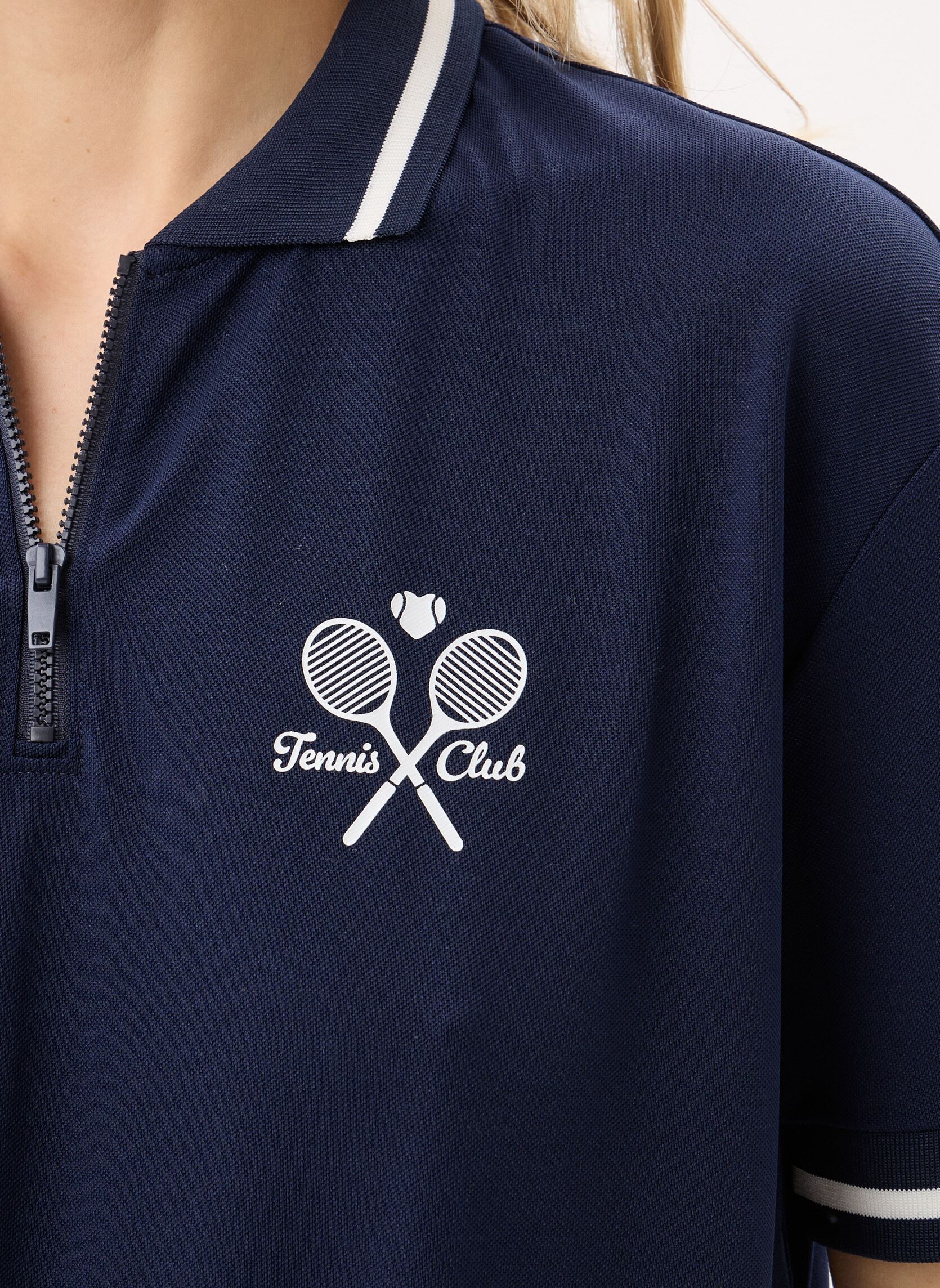 Polo a maniche corte TENNIS-POLO donna blu MADE BY Polo a maniche corte TENNIS-POLO donna blu NAVY BLAZER