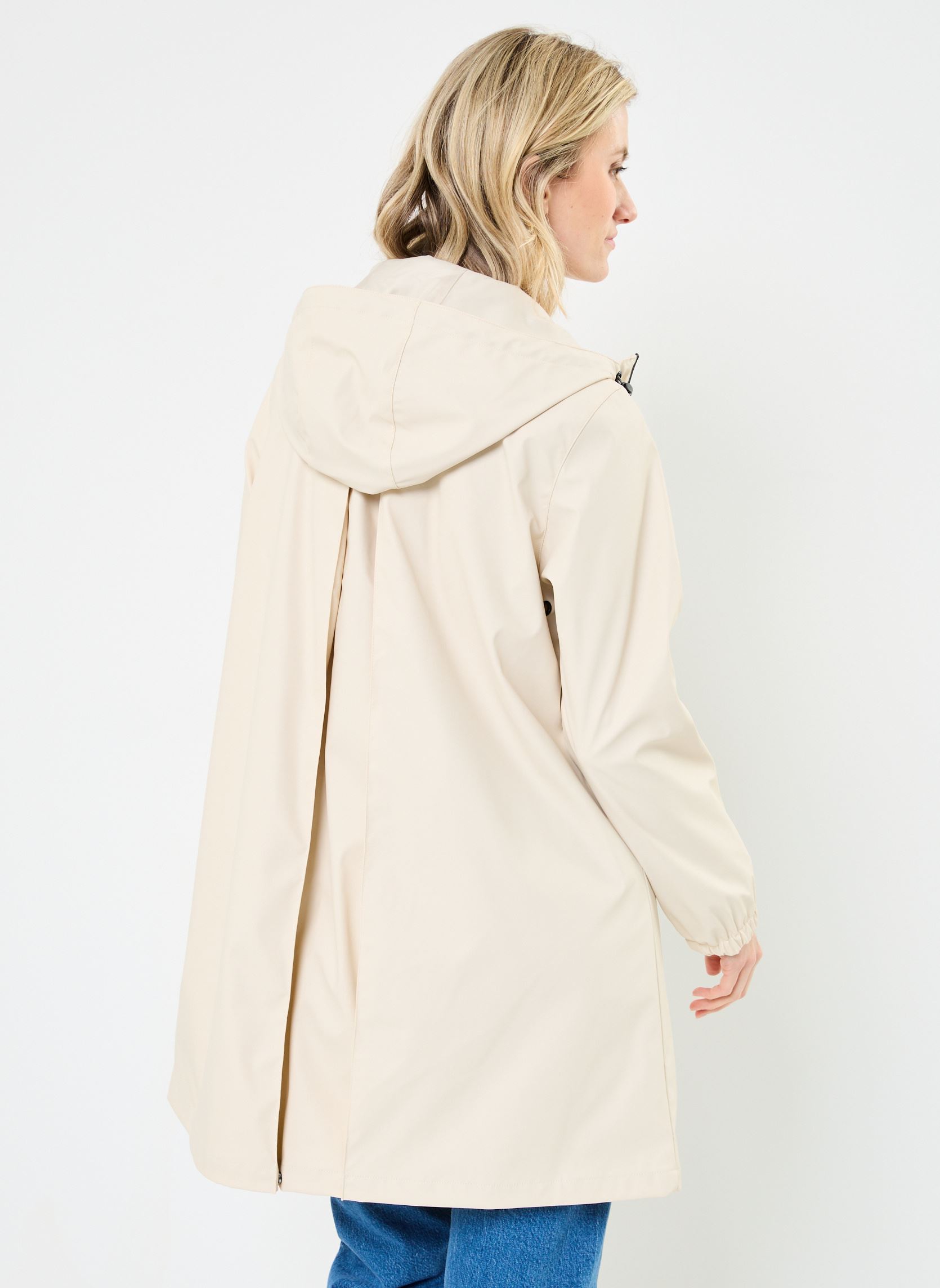 Vestes imperméable VESTE-IMPERMEABLE femme beige MADE BY Vestes imperméable VESTE-IMPERMEABLE femme beige ANTIQUE WHITE