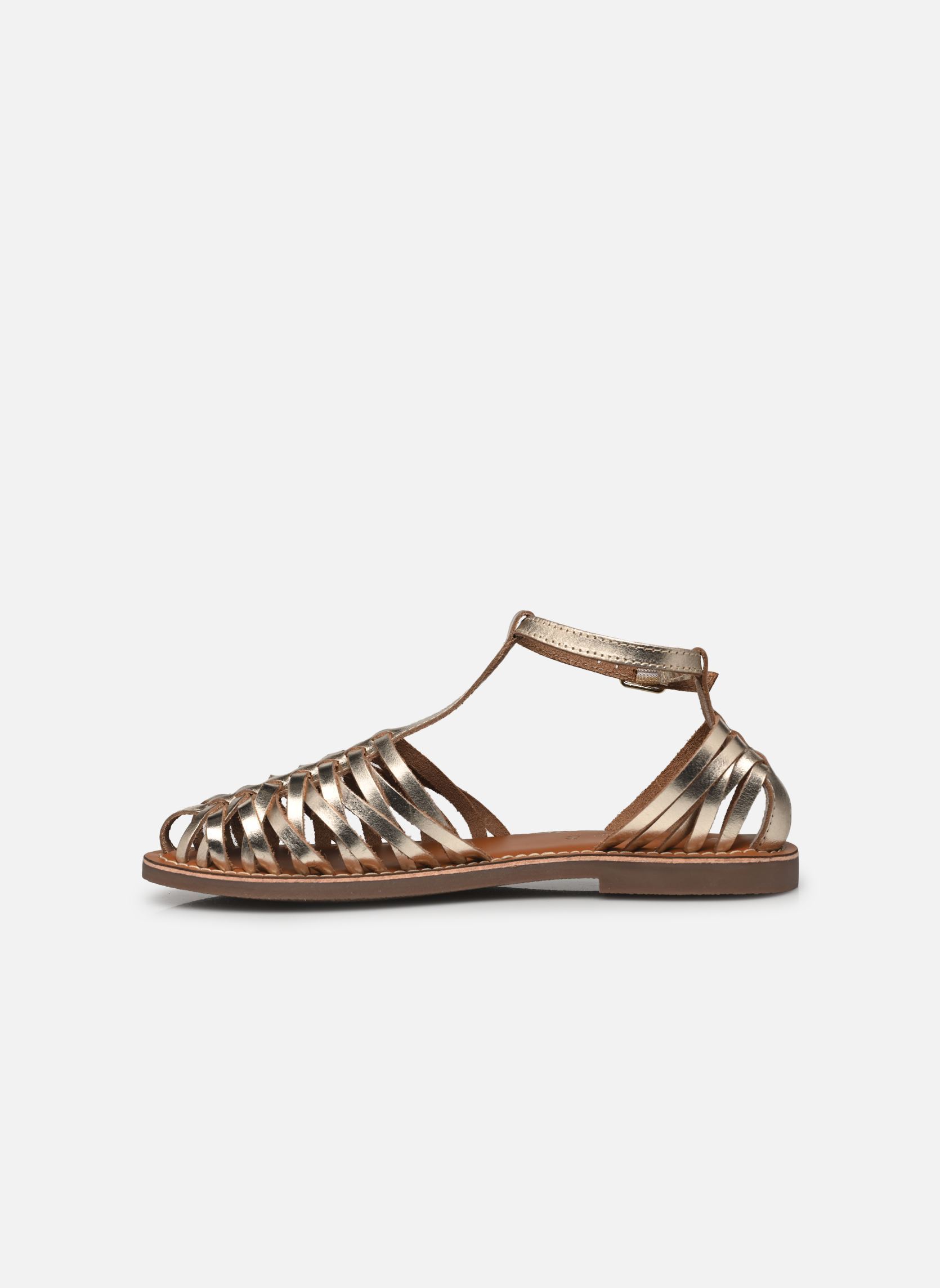 Sandalias planas Paquita mujer oro y bronce L'Atelier Tropézien Sandalias planas Paquita mujer oro y bronce GOLD