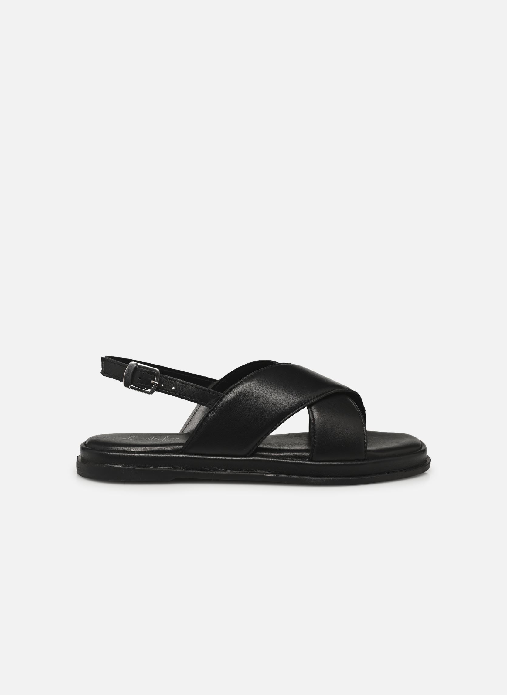 Platte sandalen Sh 1309 dames zwart L'Atelier Tropézien Platte sandalen Sh 1309 dames zwart BLACK