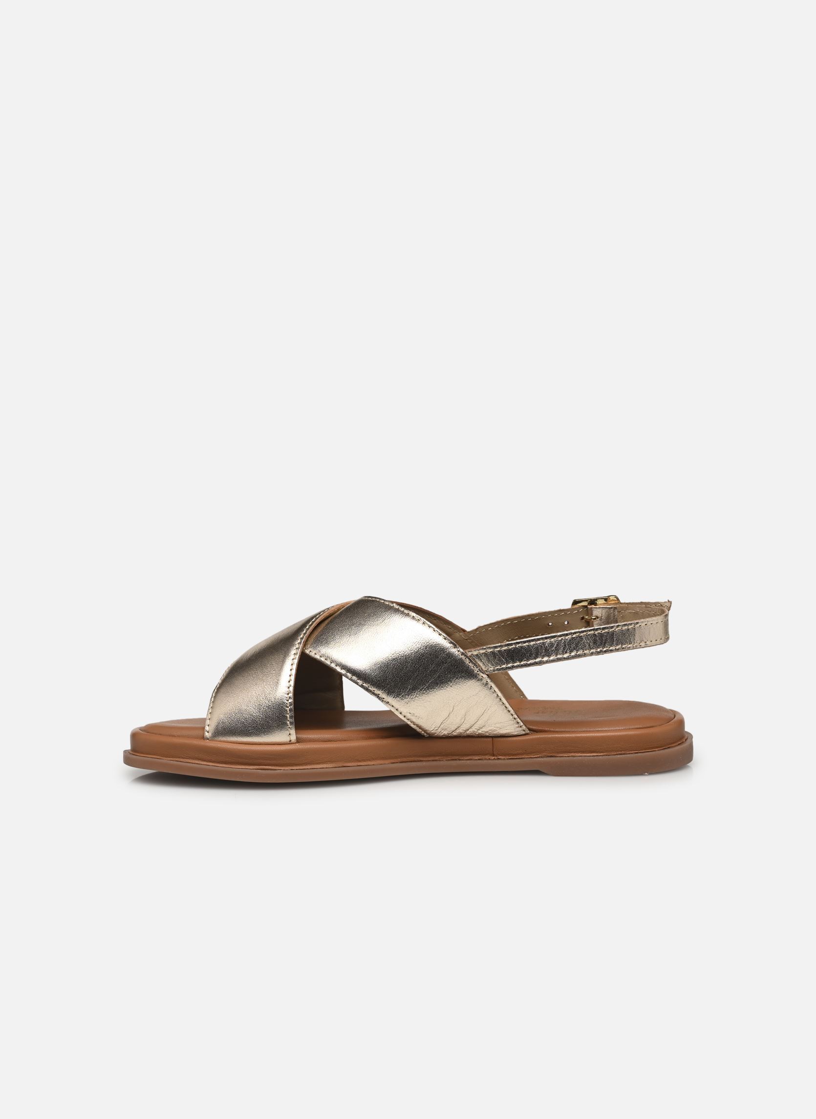 Platte sandalen Sh 1309 dames goud en brons L'Atelier Tropézien Platte sandalen Sh 1309 dames goud en brons GOLD