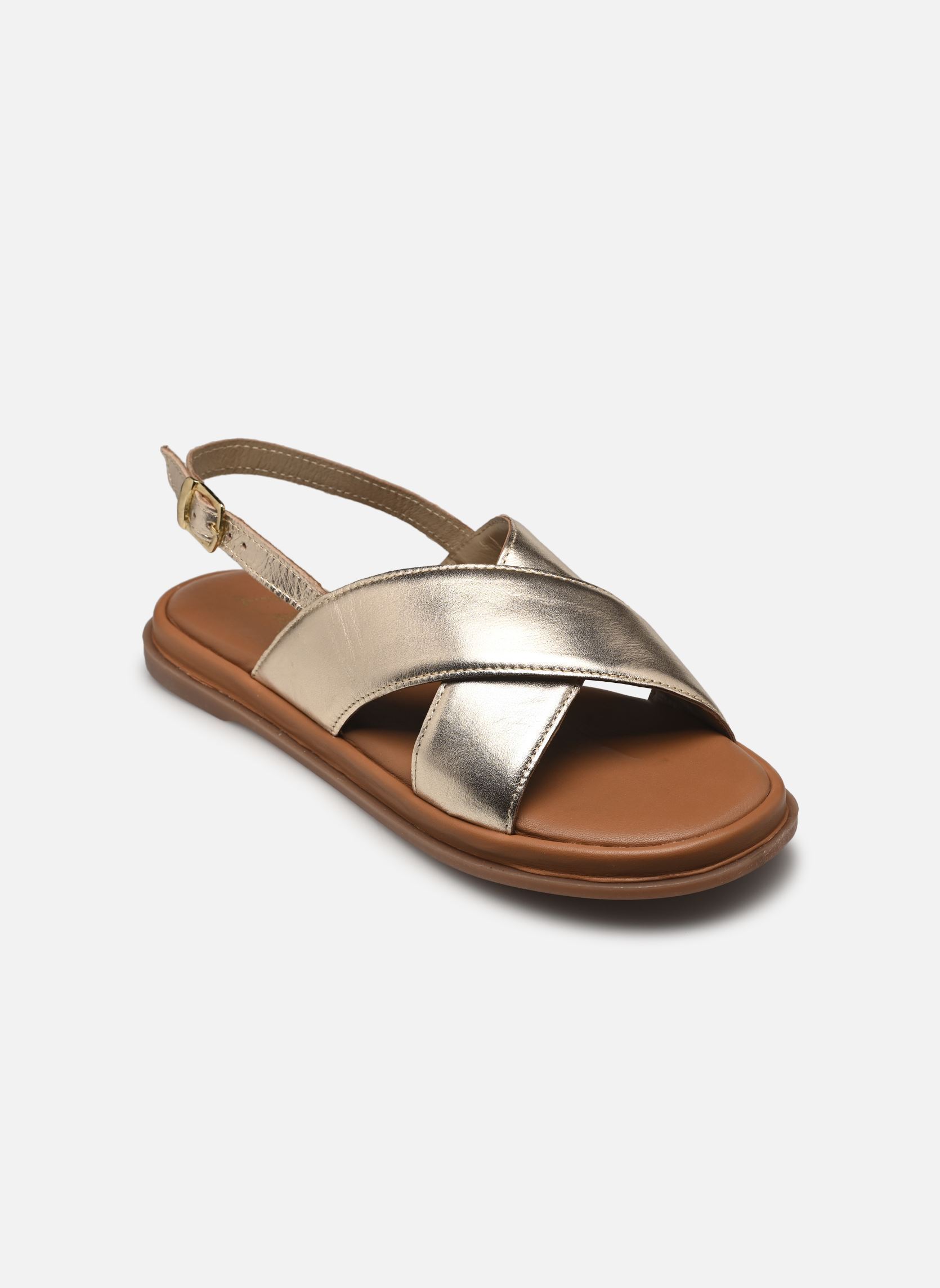 Platte sandalen Sh 1309 dames goud en brons L'Atelier Tropézien Platte sandalen Sh 1309 dames goud en brons GOLD