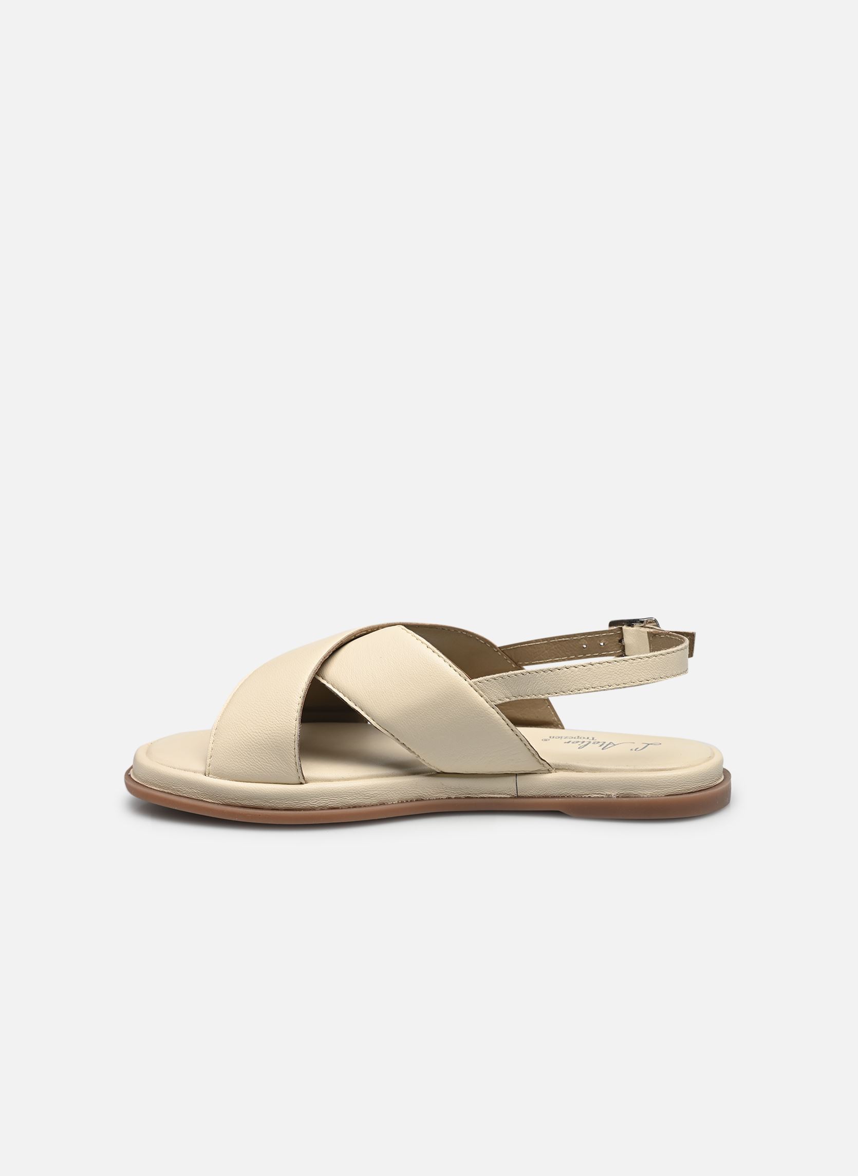 Platte sandalen Sh 1309 dames wit L'Atelier Tropézien Platte sandalen Sh 1309 dames wit OFF WHITE