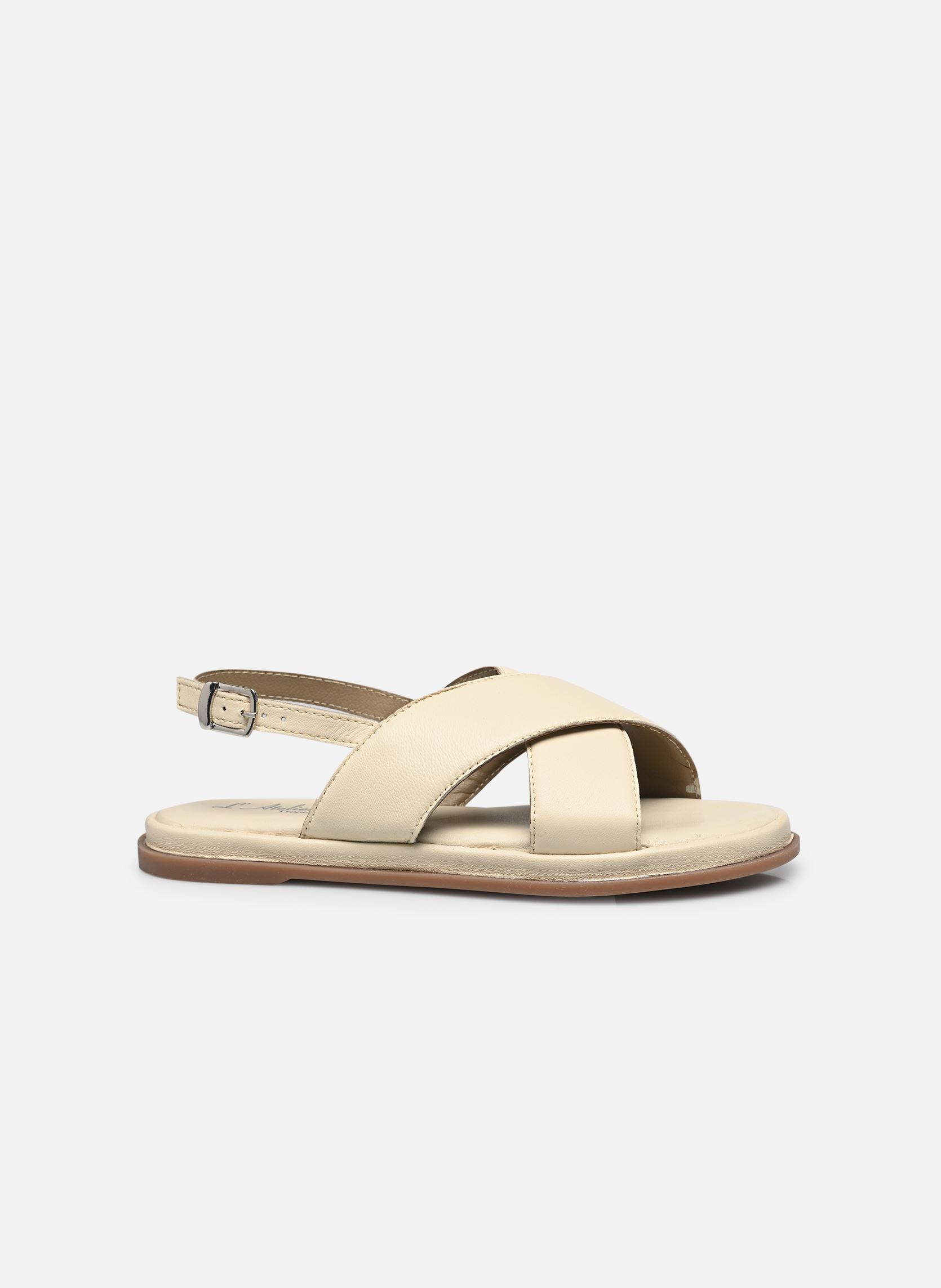 Platte sandalen Sh 1309 dames wit L'Atelier Tropézien Platte sandalen Sh 1309 dames wit OFF WHITE